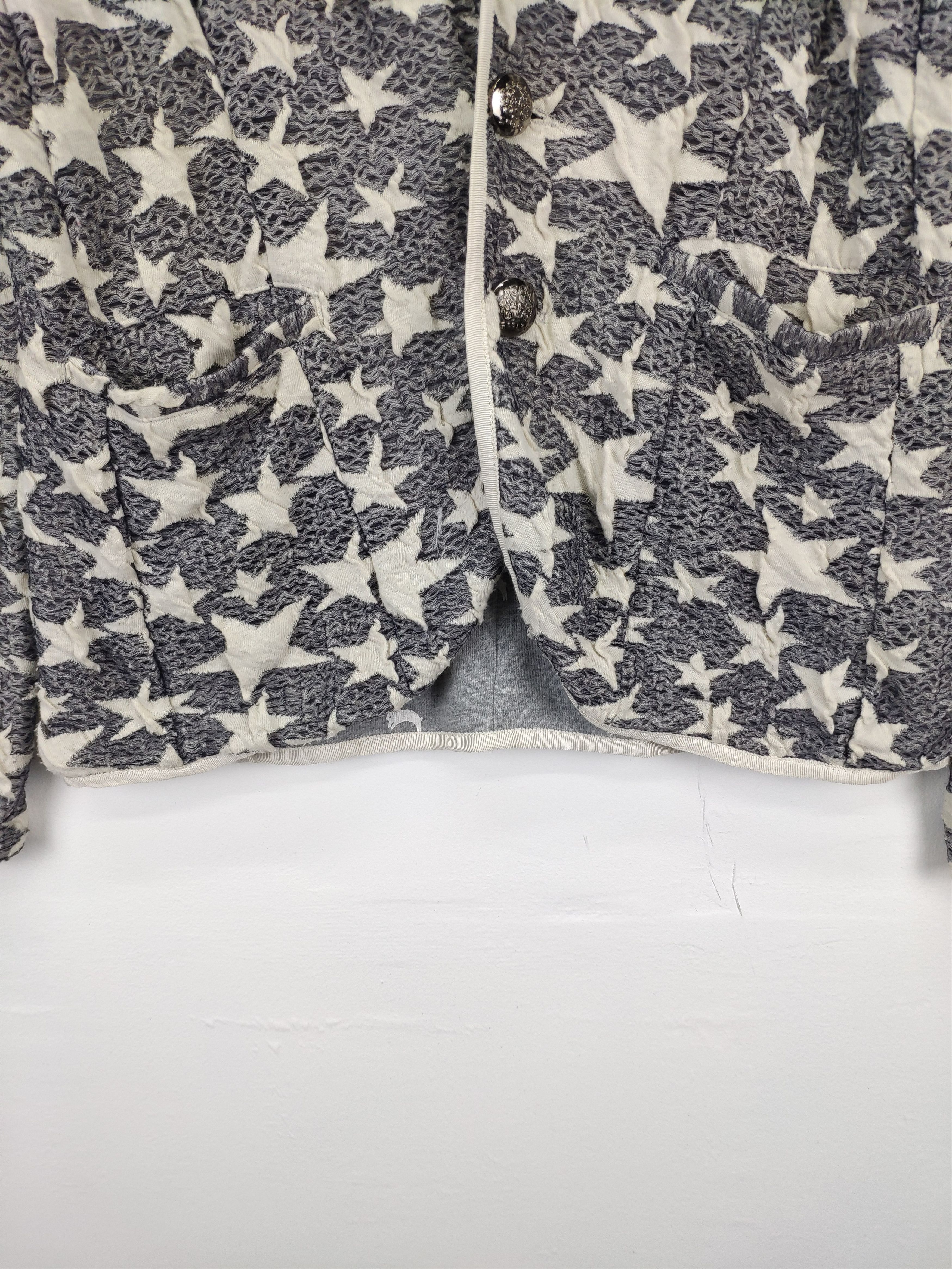 Japanese Brand × Vintage Vintage Cardigan Star Motif Fullprint Reversible Size US M / EU 48-50 / 2 - 5 Thumbnail