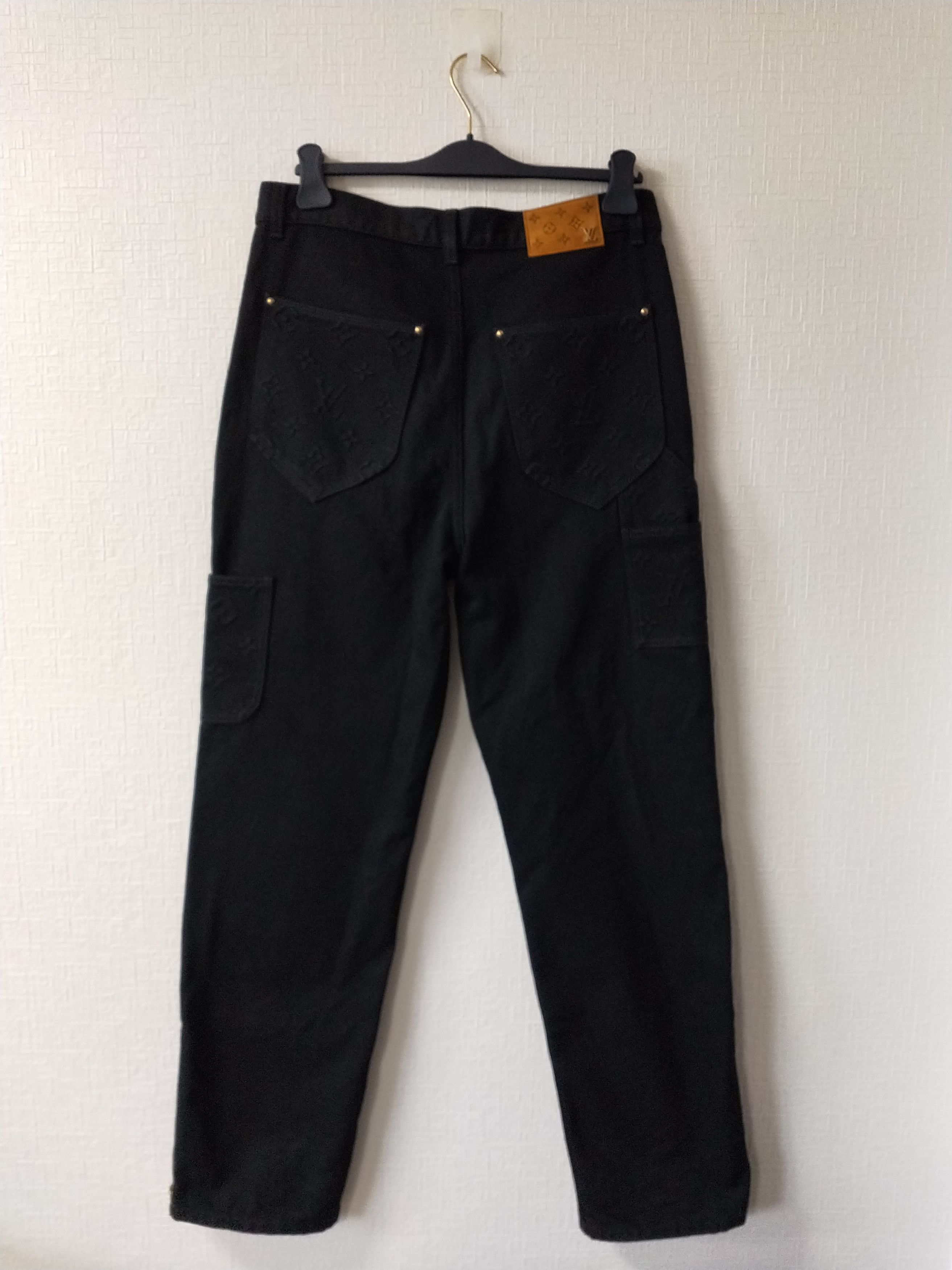 Louis Vuitton Monogram Detail Carpenter Denim Pants Size US 33 - 3 Thumbnail