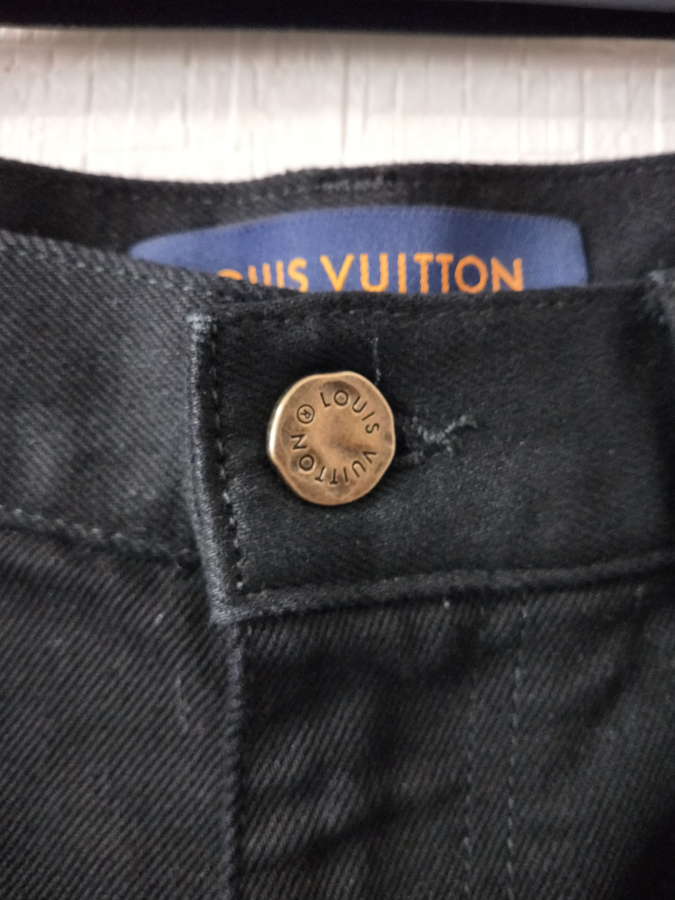 Louis Vuitton Monogram Detail Carpenter Denim Pants Size US 33 - 5 Thumbnail