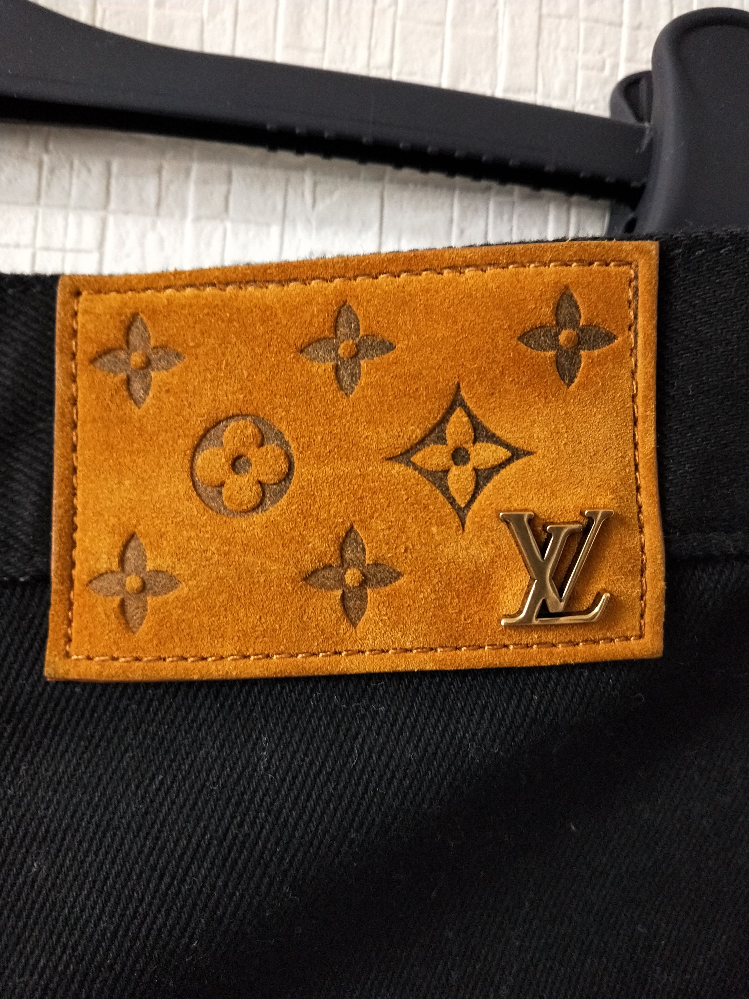 Louis Vuitton Monogram Detail Carpenter Denim Pants Size US 33 - 6 Thumbnail