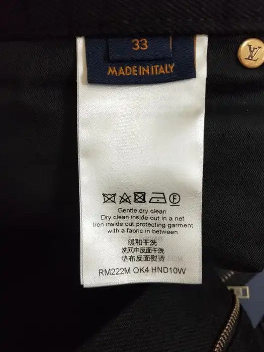 Louis Vuitton Monogram Detail Carpenter Denim Pants Size US 33 - 8 Thumbnail