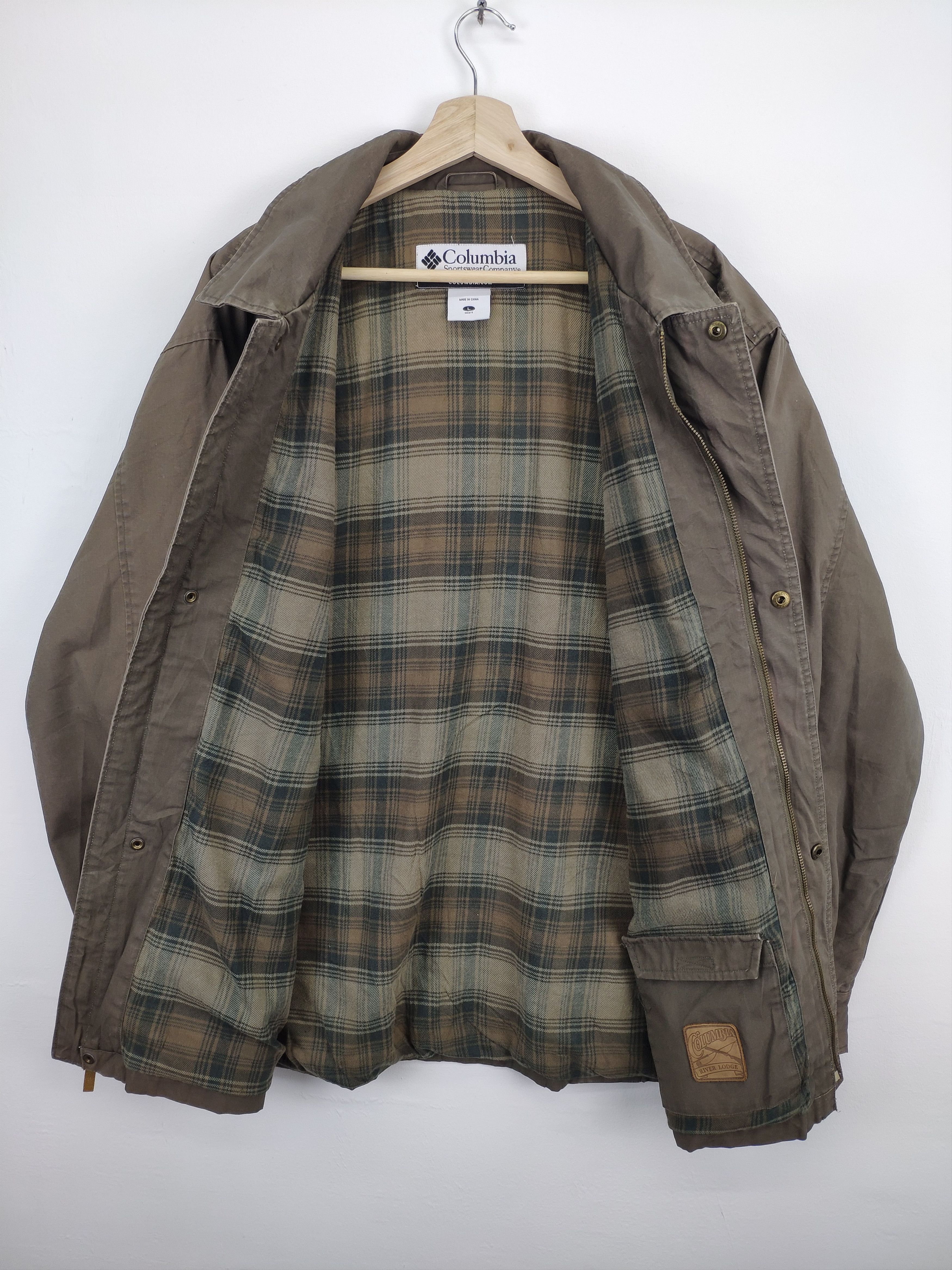 Columbia × Vintage Vintage 90s Colombia Chore Jacket Military Style Size US L / EU 52-54 / 3 - 5 Thumbnail