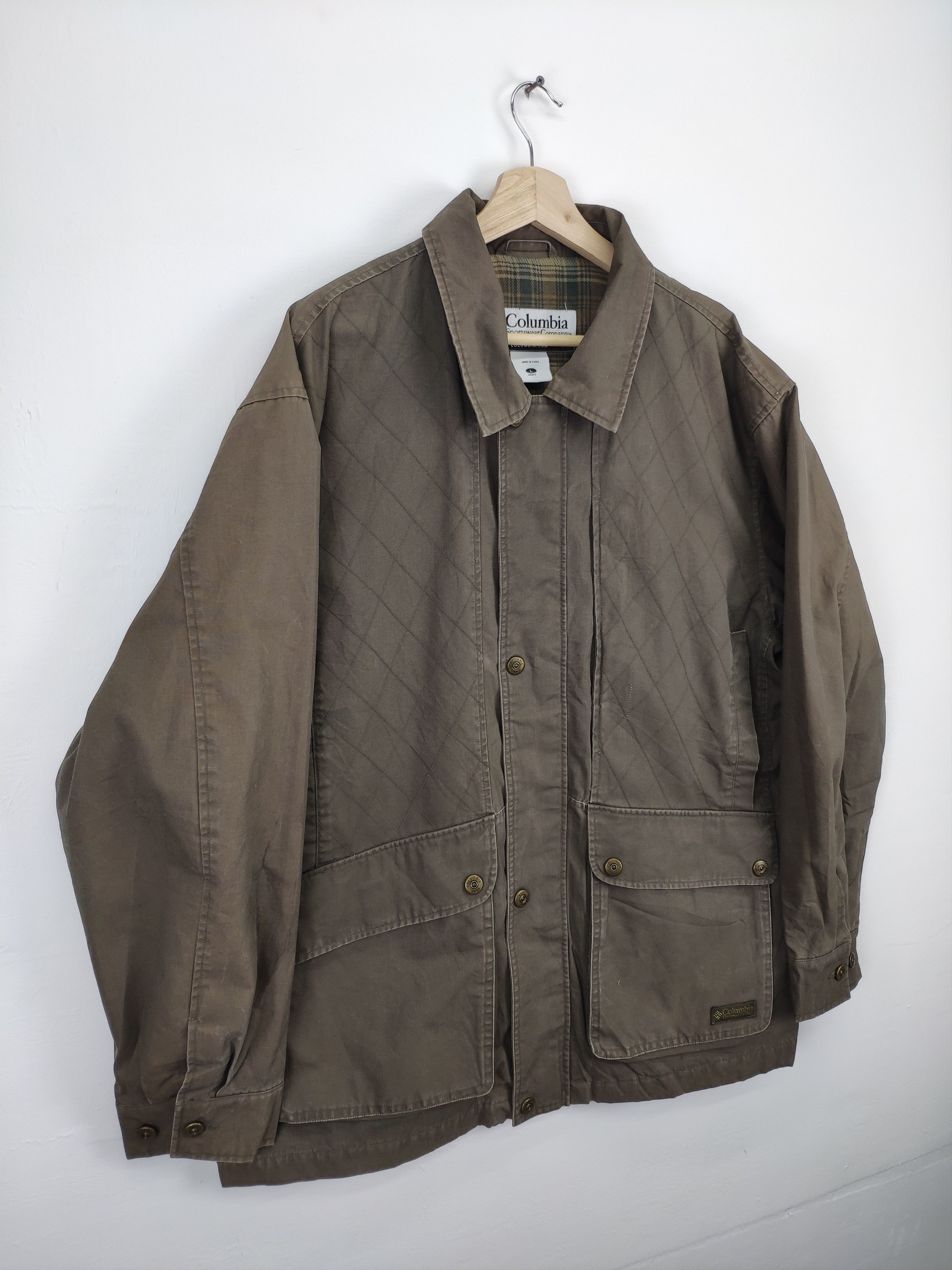 Columbia × Vintage Vintage 90s Colombia Chore Jacket Military Style Size US L / EU 52-54 / 3 - 4 Thumbnail
