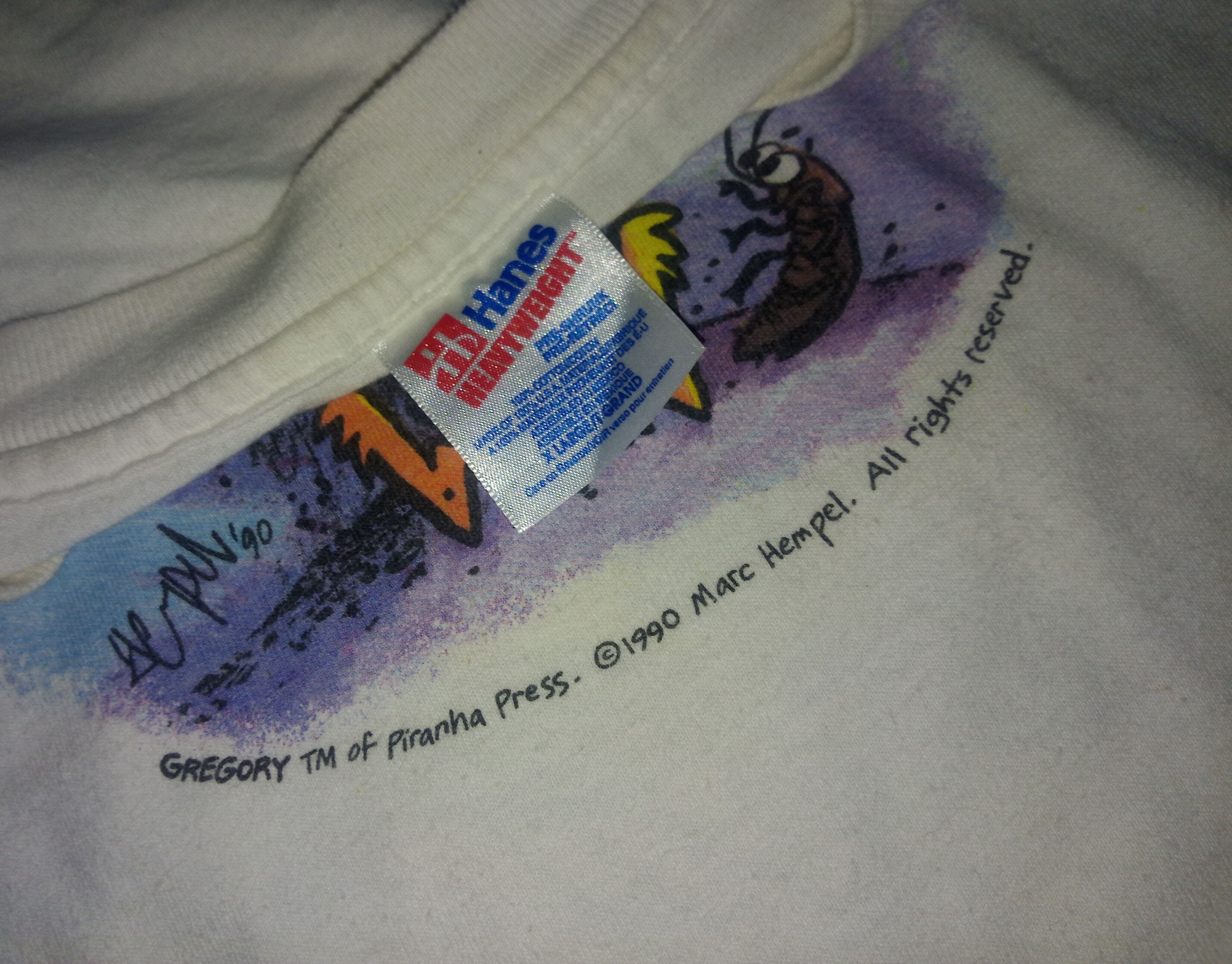 Vintage Vtg 1990 Gregory Graphitti shirt comic 90s Marvel DC Comics Size US XL / EU 56 / 4 - 4 Thumbnail