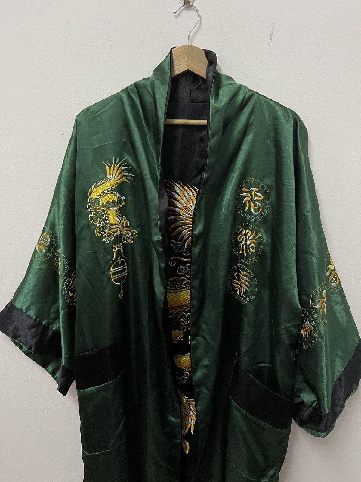 Japanese Brand × Vintage Vintage Japanese Kimono Embroidered Dragon Traditional wear Size US XXL / EU 58 / 5 - 11 Thumbnail
