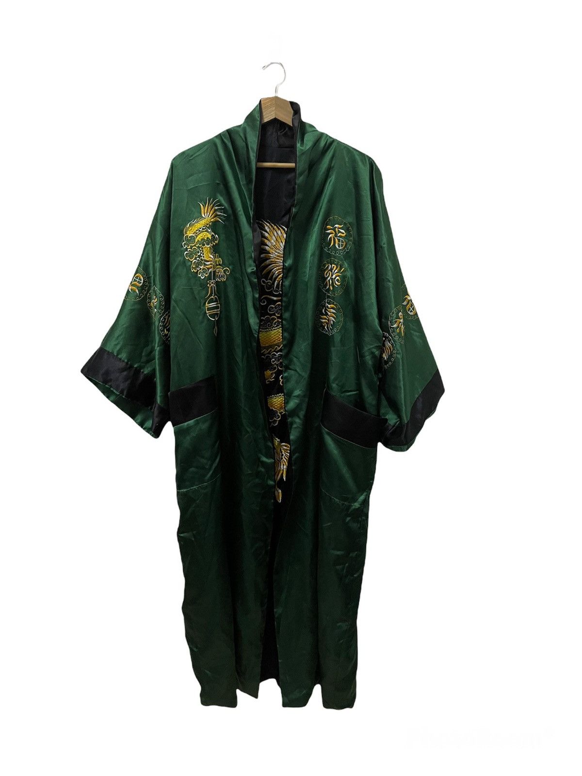 Japanese Brand × Vintage Vintage Japanese Kimono Embroidered Dragon Traditional wear Size US XXL / EU 58 / 5 - 10 Thumbnail