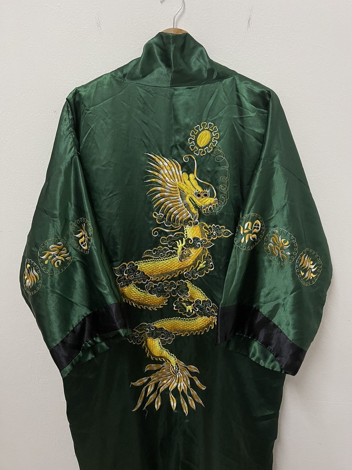 Japanese Brand × Vintage Vintage Japanese Kimono Embroidered Dragon Traditional wear Size US XXL / EU 58 / 5 - 9 Thumbnail