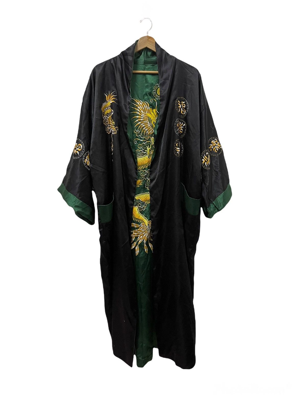 Japanese Brand × Vintage Vintage Japanese Kimono Embroidered Dragon Traditional wear Size US XXL / EU 58 / 5 - 4 Thumbnail