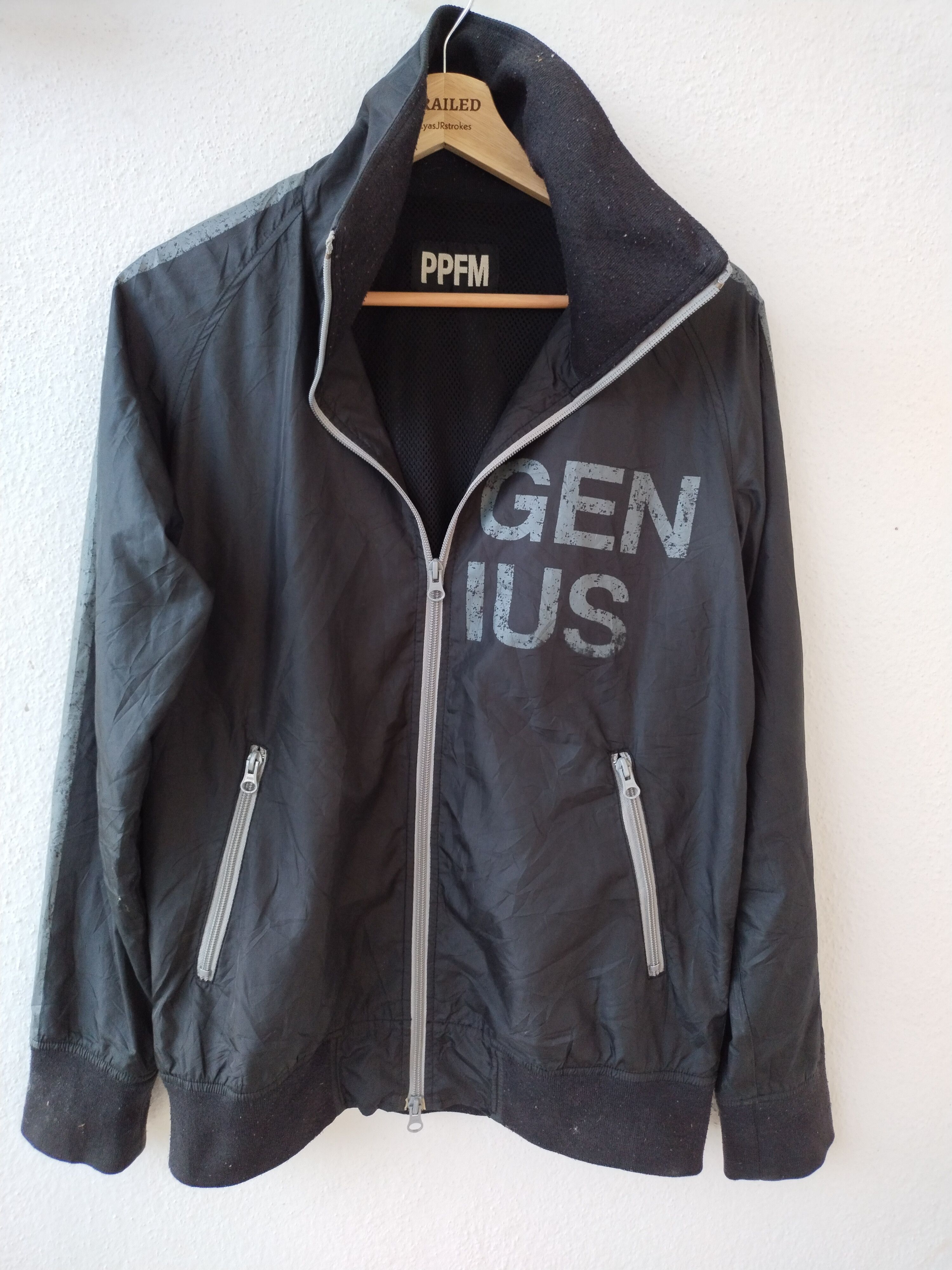 Japanese Brand Vintage PPFM GENIUS Nylon Jacket Size US M / EU 48-50 / 2 - 1 Thumbnail
