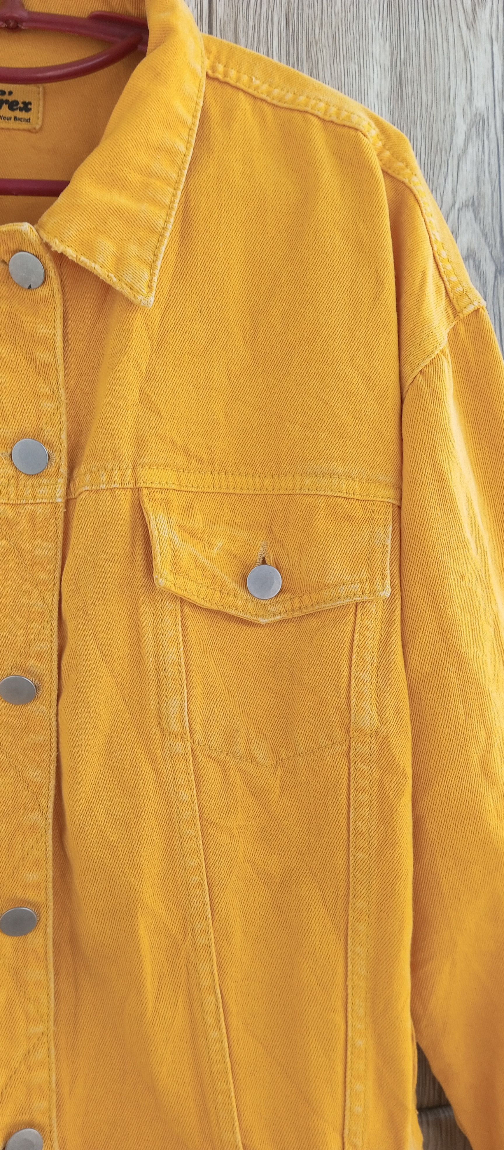 Denime Denim Jacket Yellow Faded Size US XL / EU 56 / 4 - 3 Thumbnail