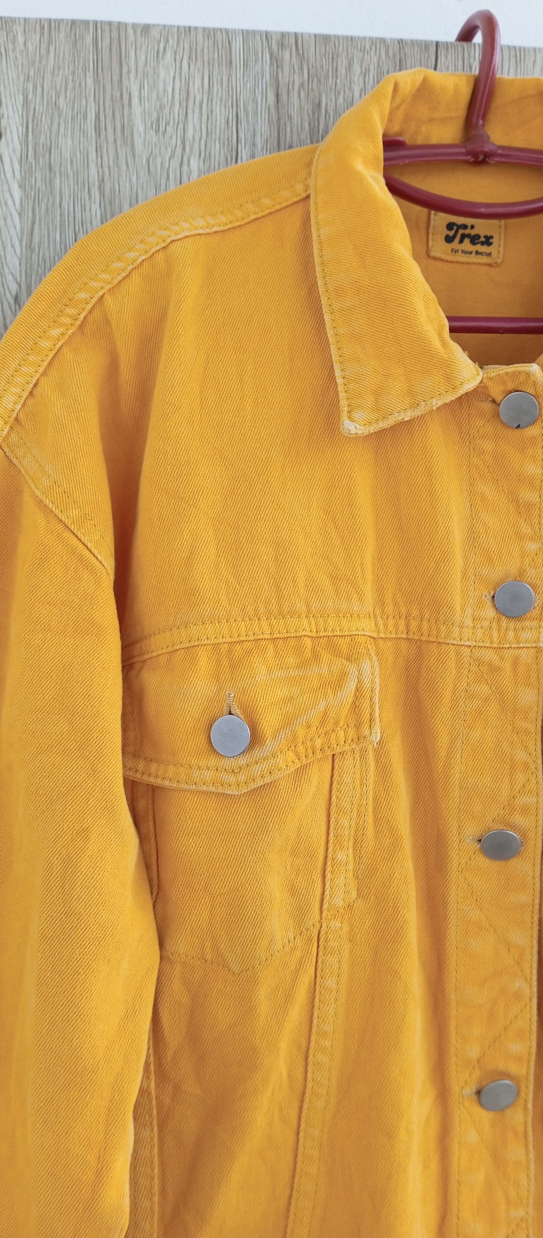 Denime Denim Jacket Yellow Faded Size US XL / EU 56 / 4 - 4 Thumbnail