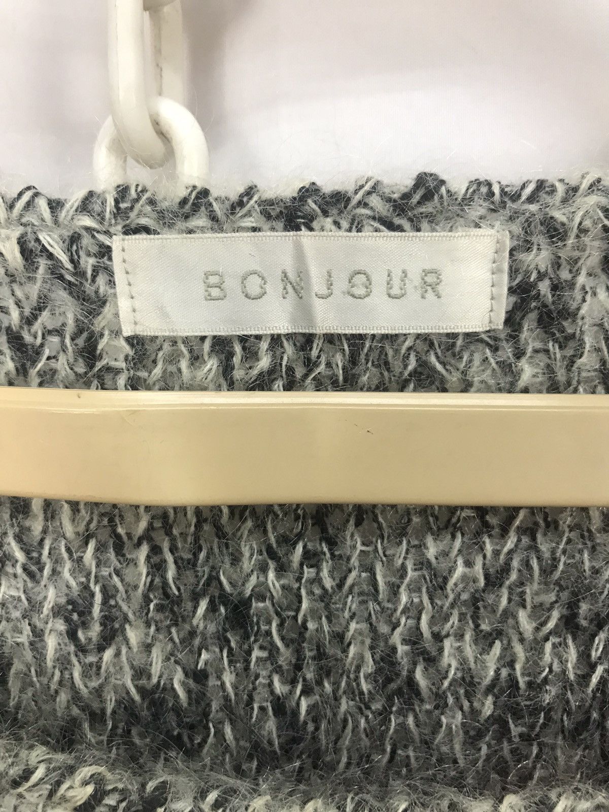 Japanese Brand Bonjour mohair knit sweatshirt Size US M / EU 48-50 / 2 - 4 Thumbnail
