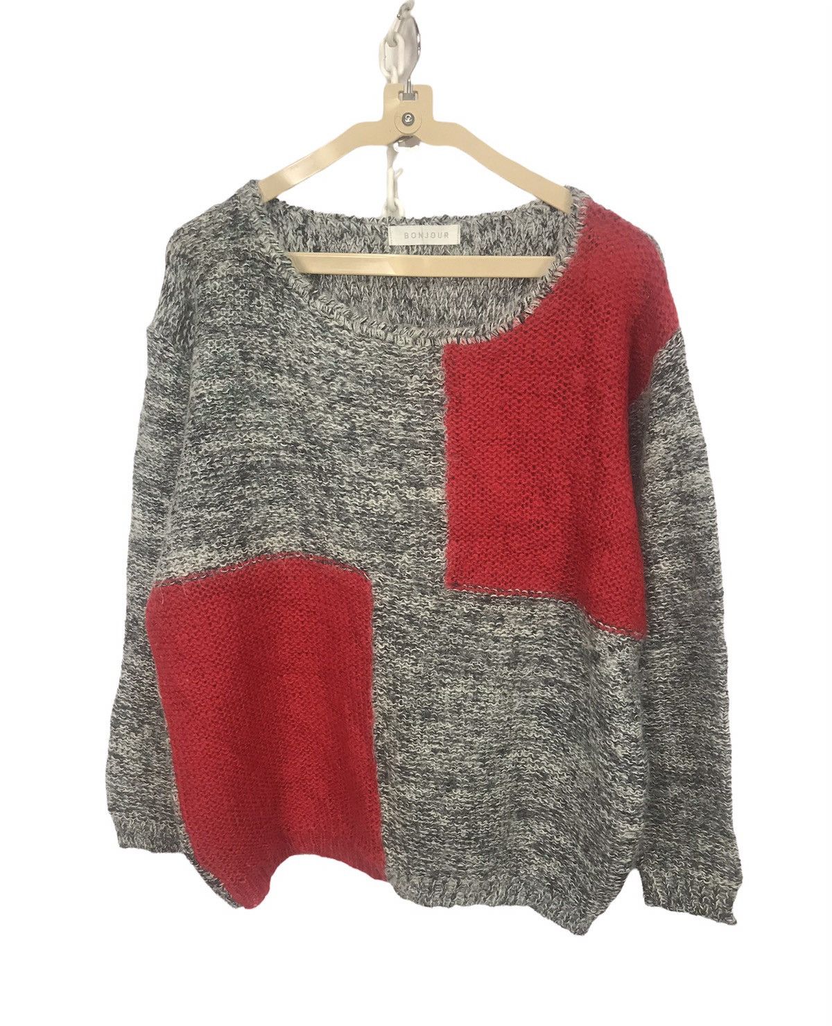 Japanese Brand Bonjour mohair knit sweatshirt Size US M / EU 48-50 / 2 - 1 Thumbnail