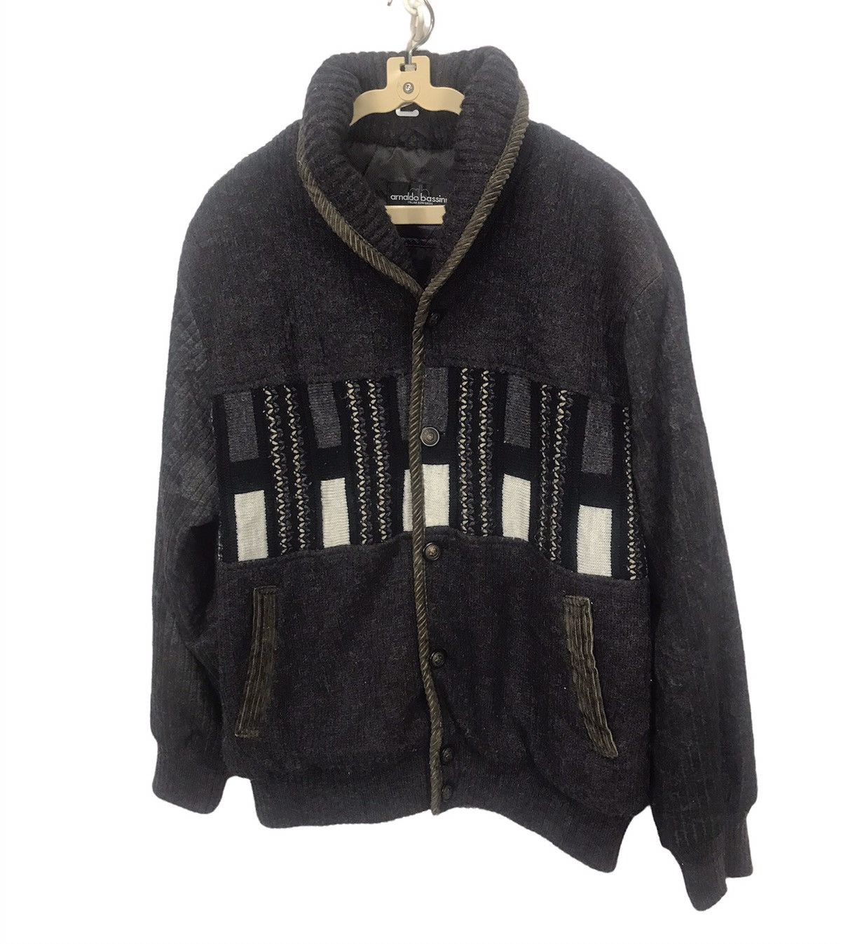 Other Vintage button up wool knit jacket by arnaldo bassini Size US L / EU 52-54 / 3 - 1 Thumbnail