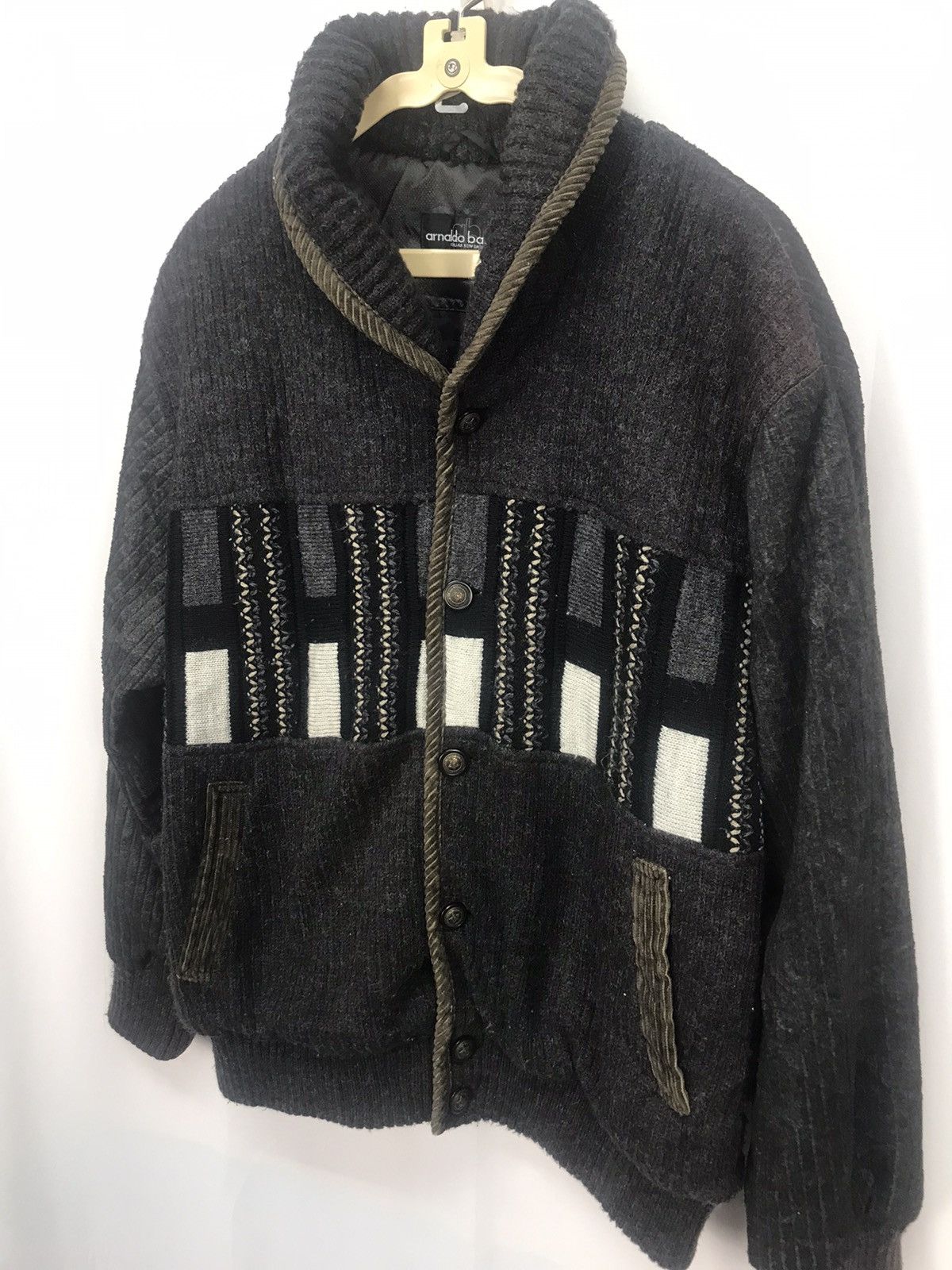 Other Vintage button up wool knit jacket by arnaldo bassini Size US L / EU 52-54 / 3 - 3 Thumbnail