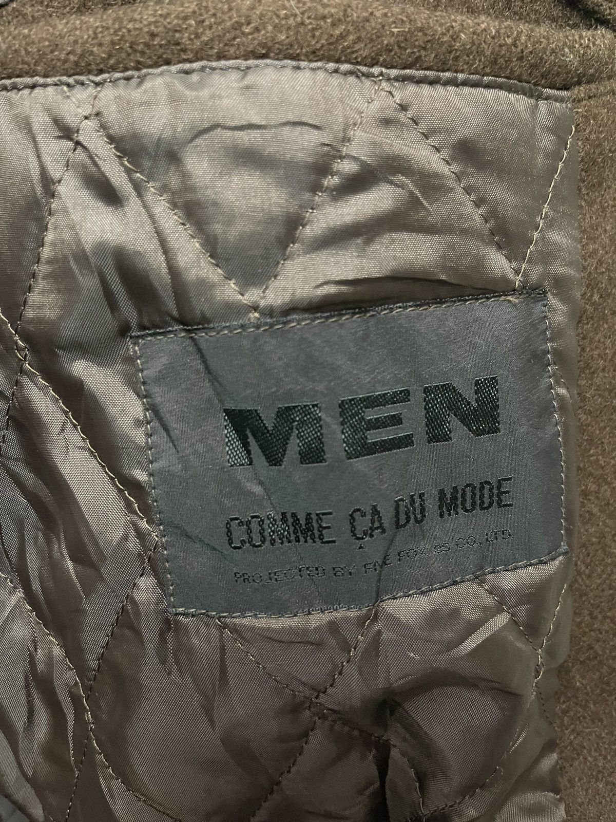 Japanese Brand VINTAGE COMME CA DU WOOL VARSITY LEATHER JACKET Size US L / EU 52-54 / 3 - 13 Thumbnail