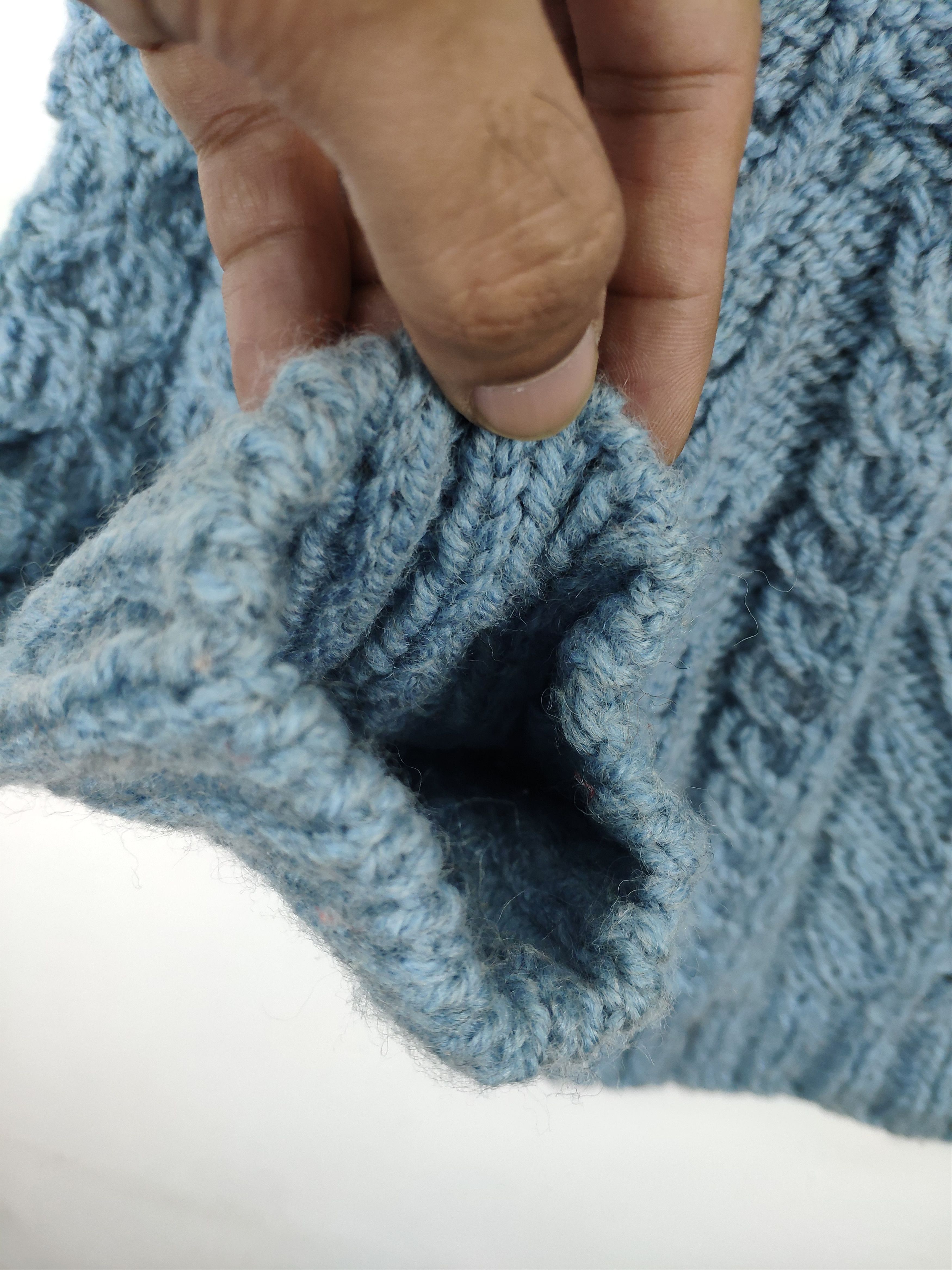 Aran Isles Knitwear × Japanese Brand × Vintage Wool Cable Knit Sweater Issey Miyake Style Size L / US 10 / IT 46 - 6 Thumbnail