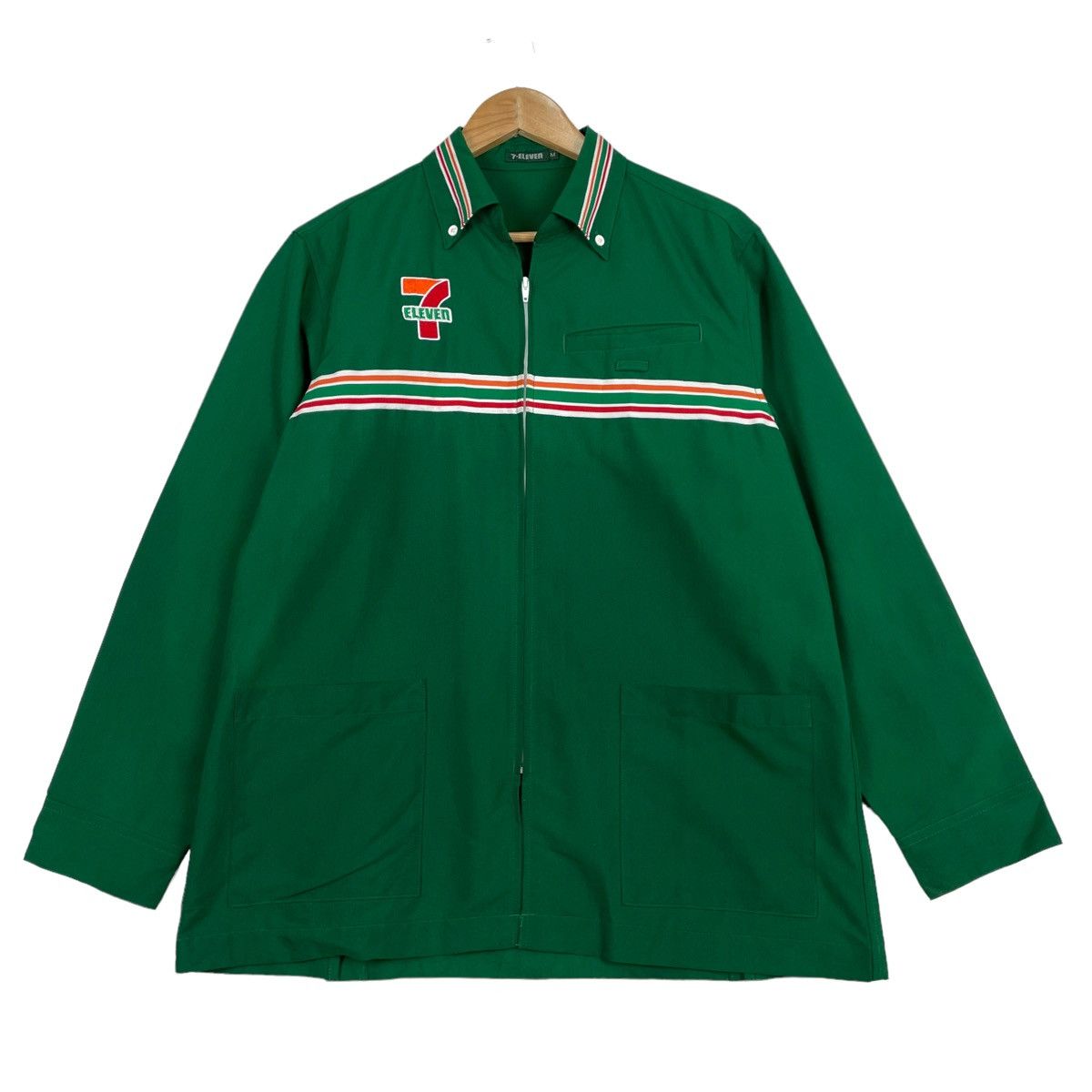 Japanese Brand × Vintage 💥VINTAGE 7ELEVEN JAPAN FASHION ZIPPER JACKET Size US M / EU 48-50 / 2 - 1 Thumbnail