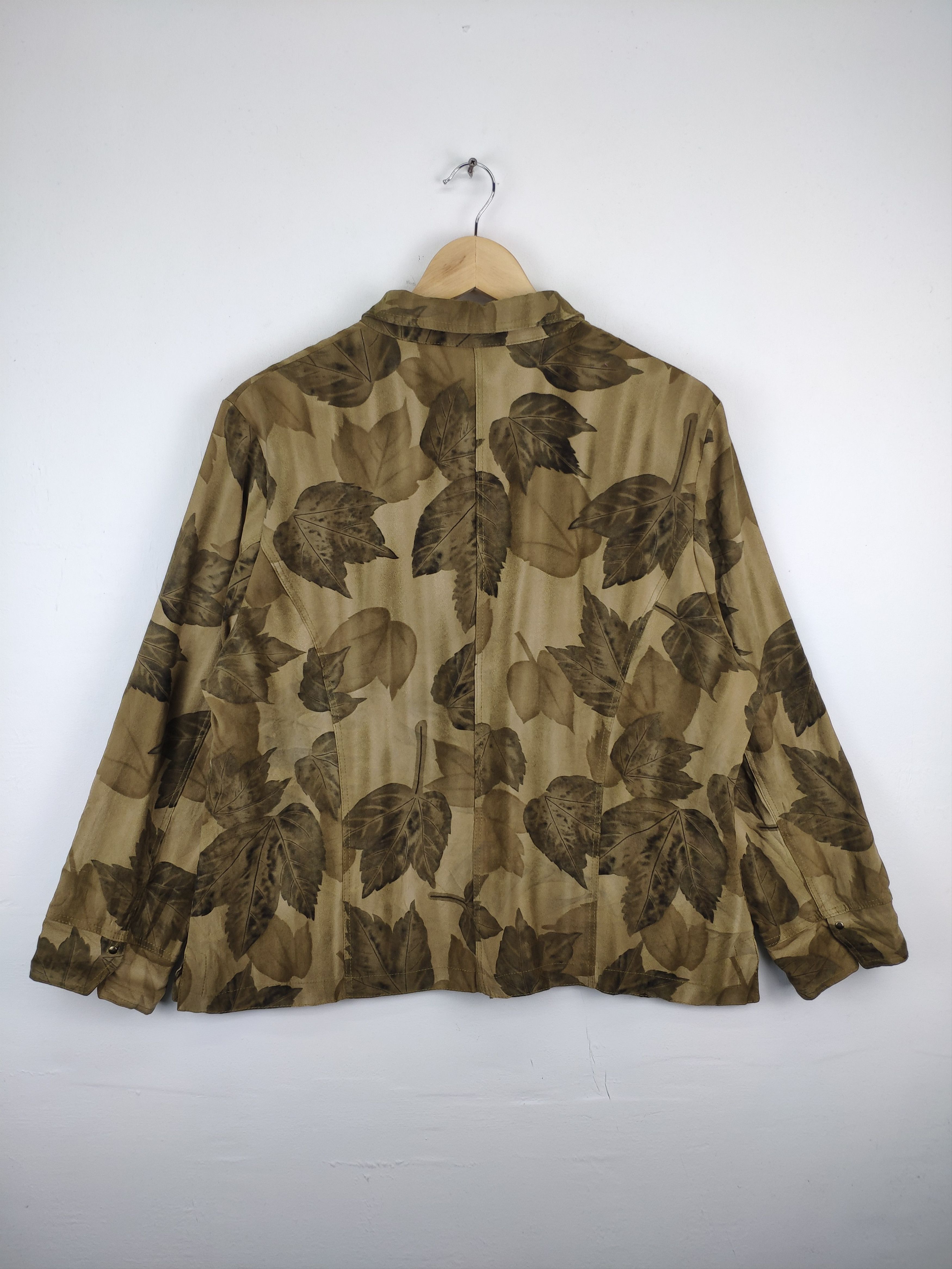 Designer × Japanese Brand Vintage Button Up Leaf Motif Varutessa Femme Size L / US 10 / IT 46 - 2 Thumbnail