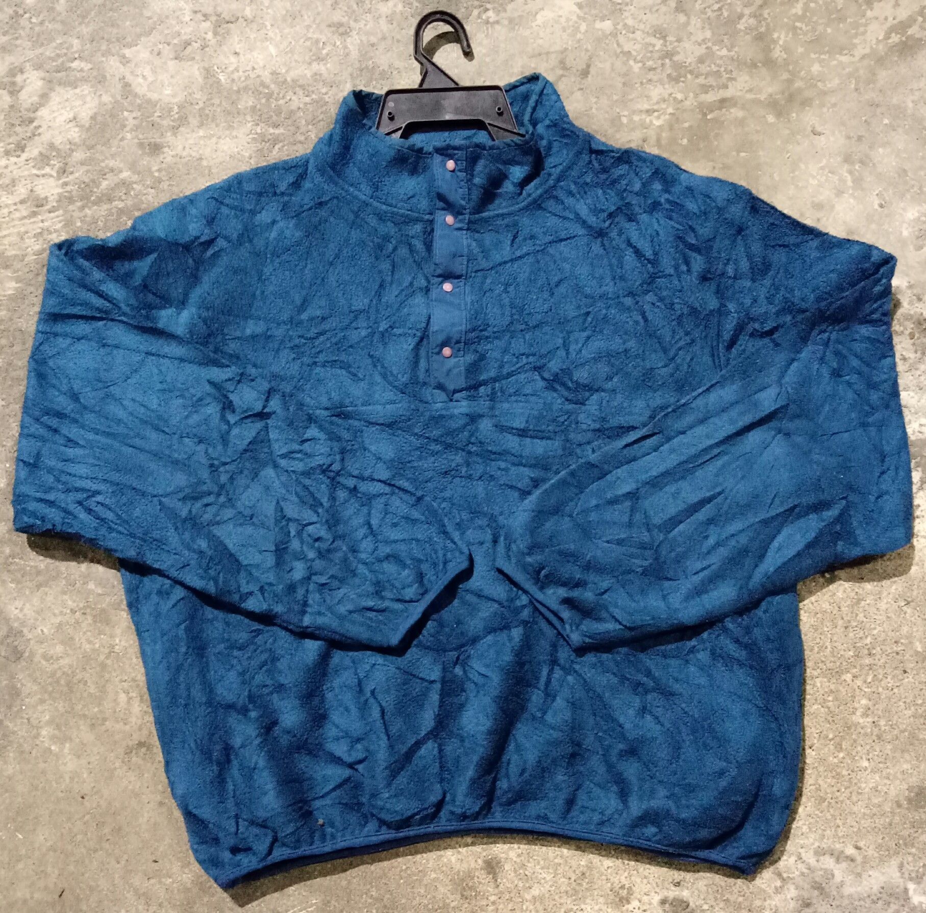 L.L. Bean Vintage LL.Bean Fleece Jacket Half Snap Button Size US L / EU 52-54 / 3 - 1 Thumbnail