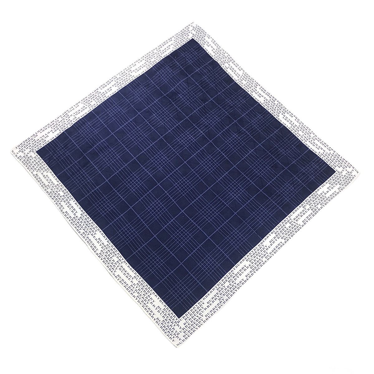 Burberry Burberry Logo Wording Checkered Handkerchief Pocketsquare Size ONE SIZE - 3 Thumbnail