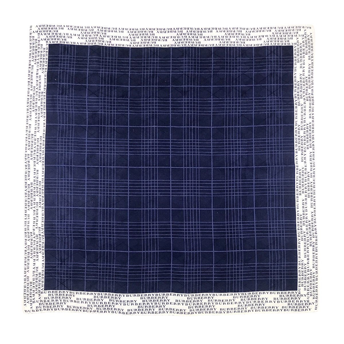 Burberry Burberry Logo Wording Checkered Handkerchief Pocketsquare Size ONE SIZE - 2 Thumbnail