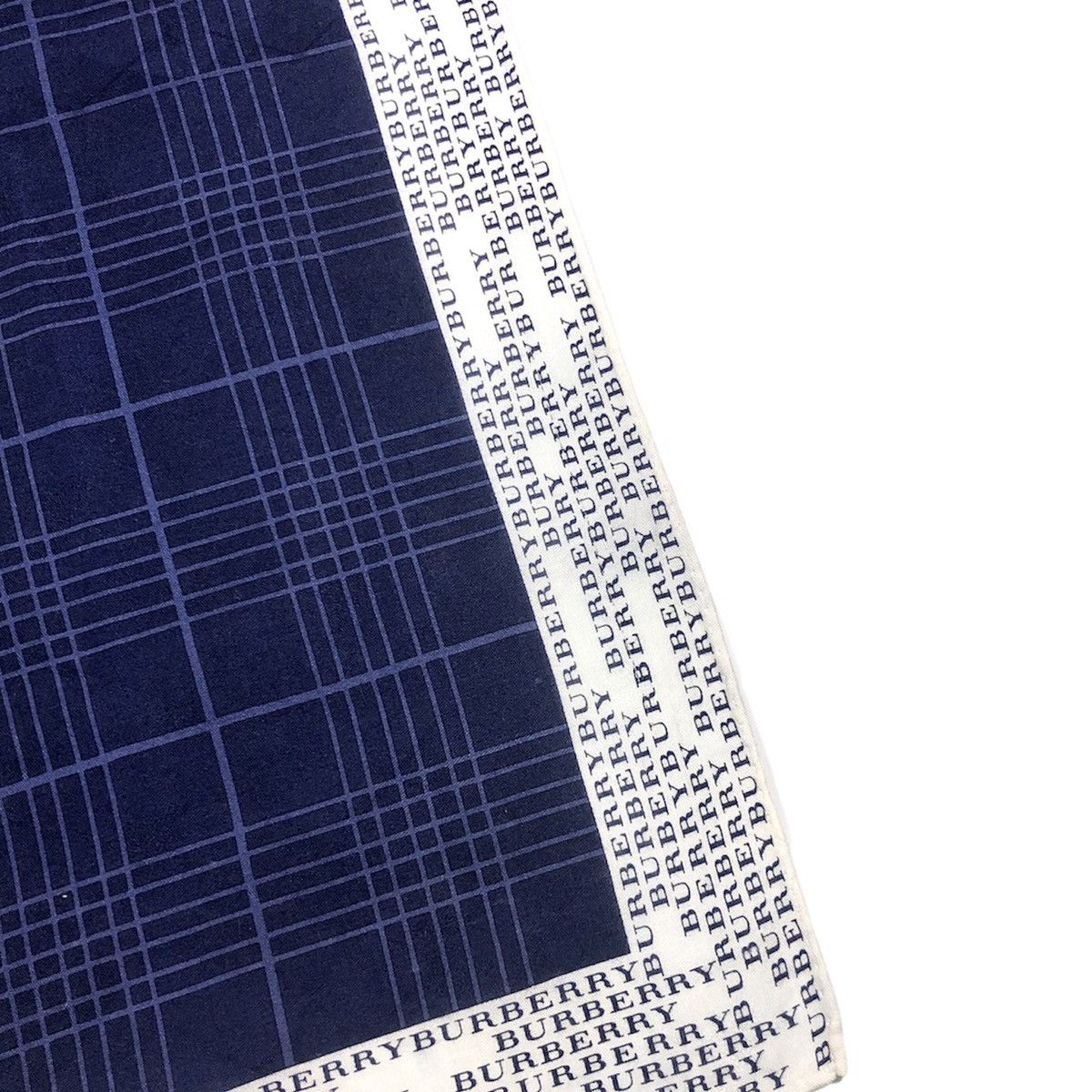 Burberry Burberry Logo Wording Checkered Handkerchief Pocketsquare Size ONE SIZE - 4 Thumbnail
