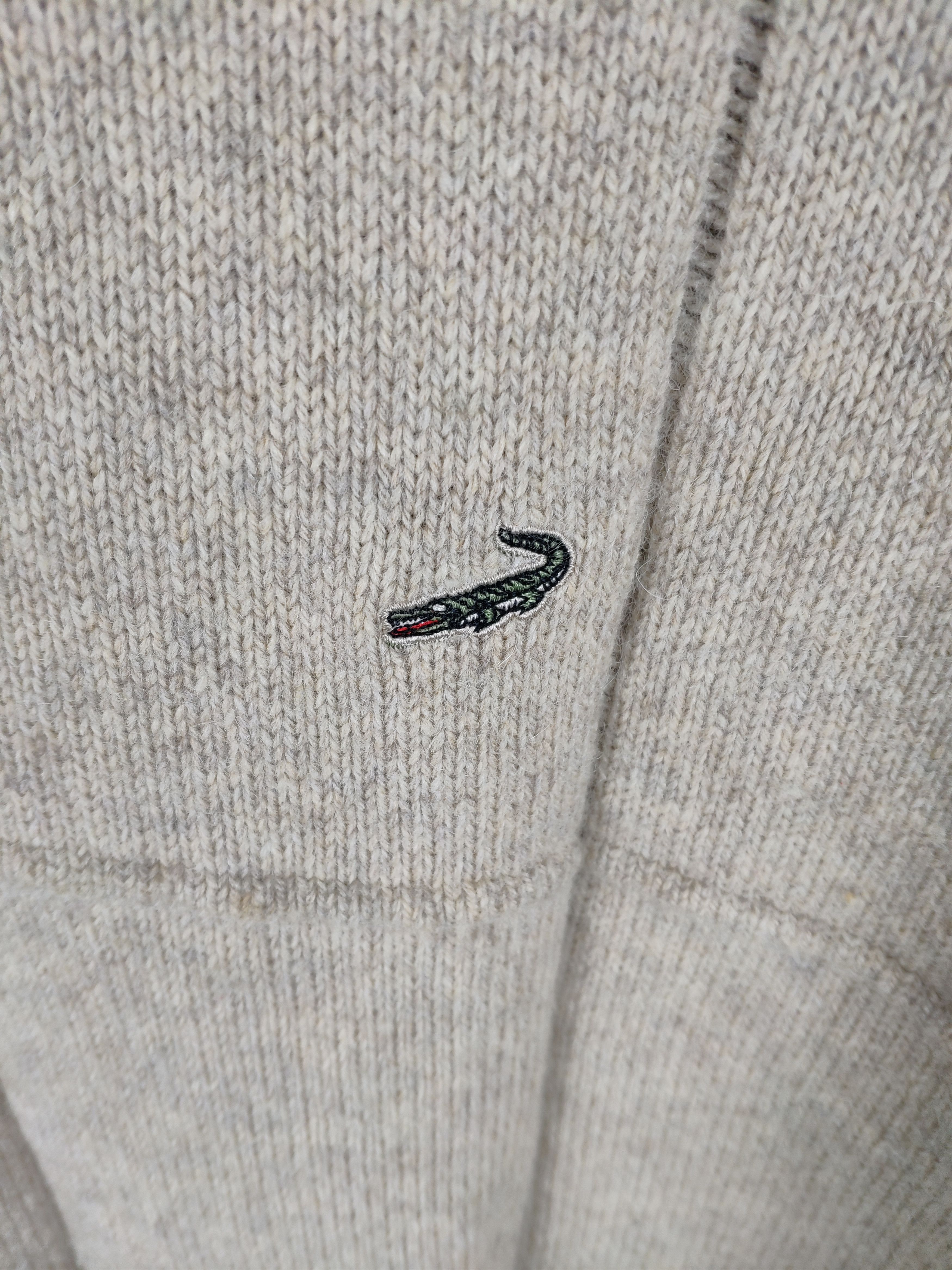 Japanese Brand × Vintage Vintage Wool Knit Sweater Half Zip Crocodile Size US M / EU 48-50 / 2 - 3 Thumbnail