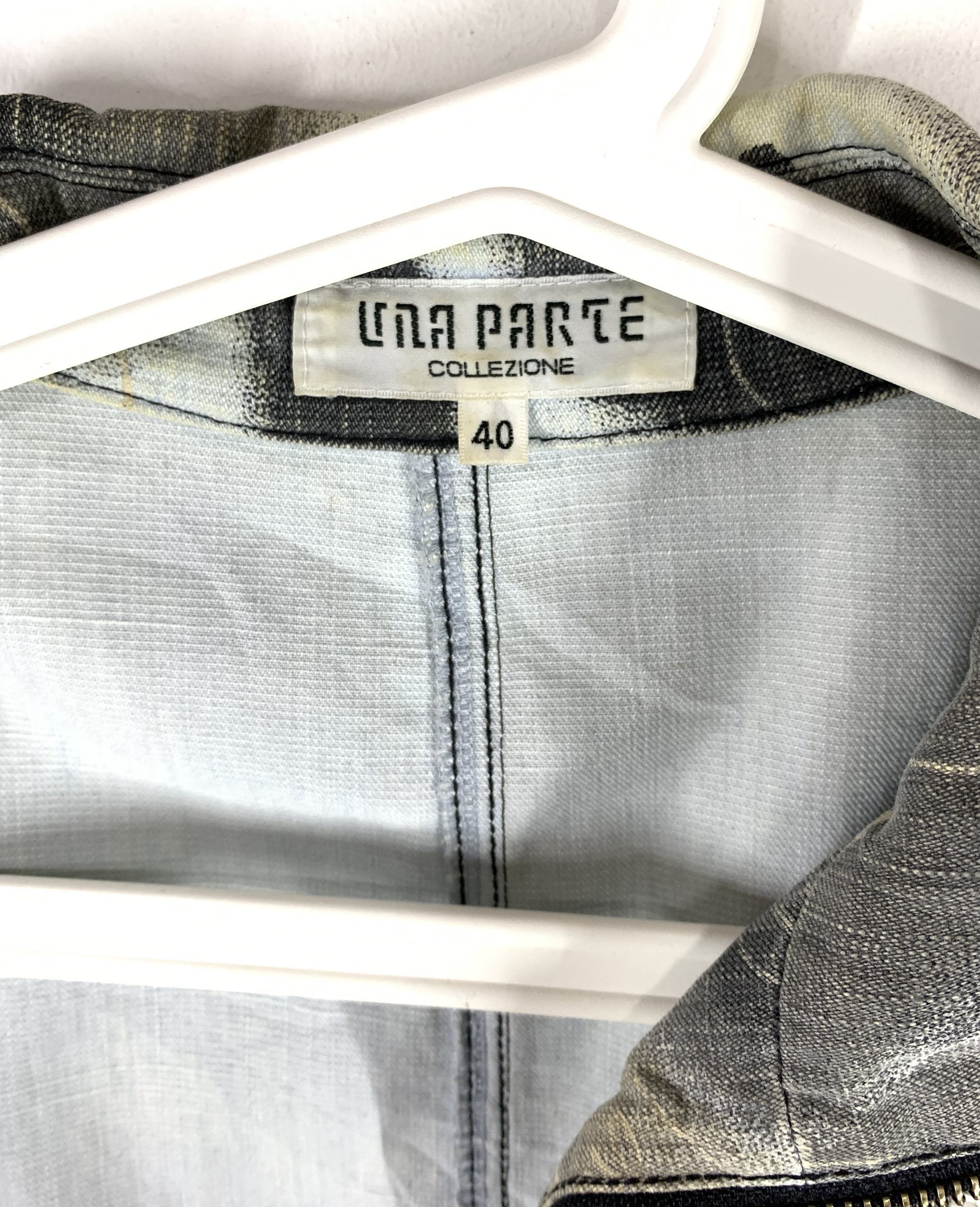 Una parte allover print biker jacket