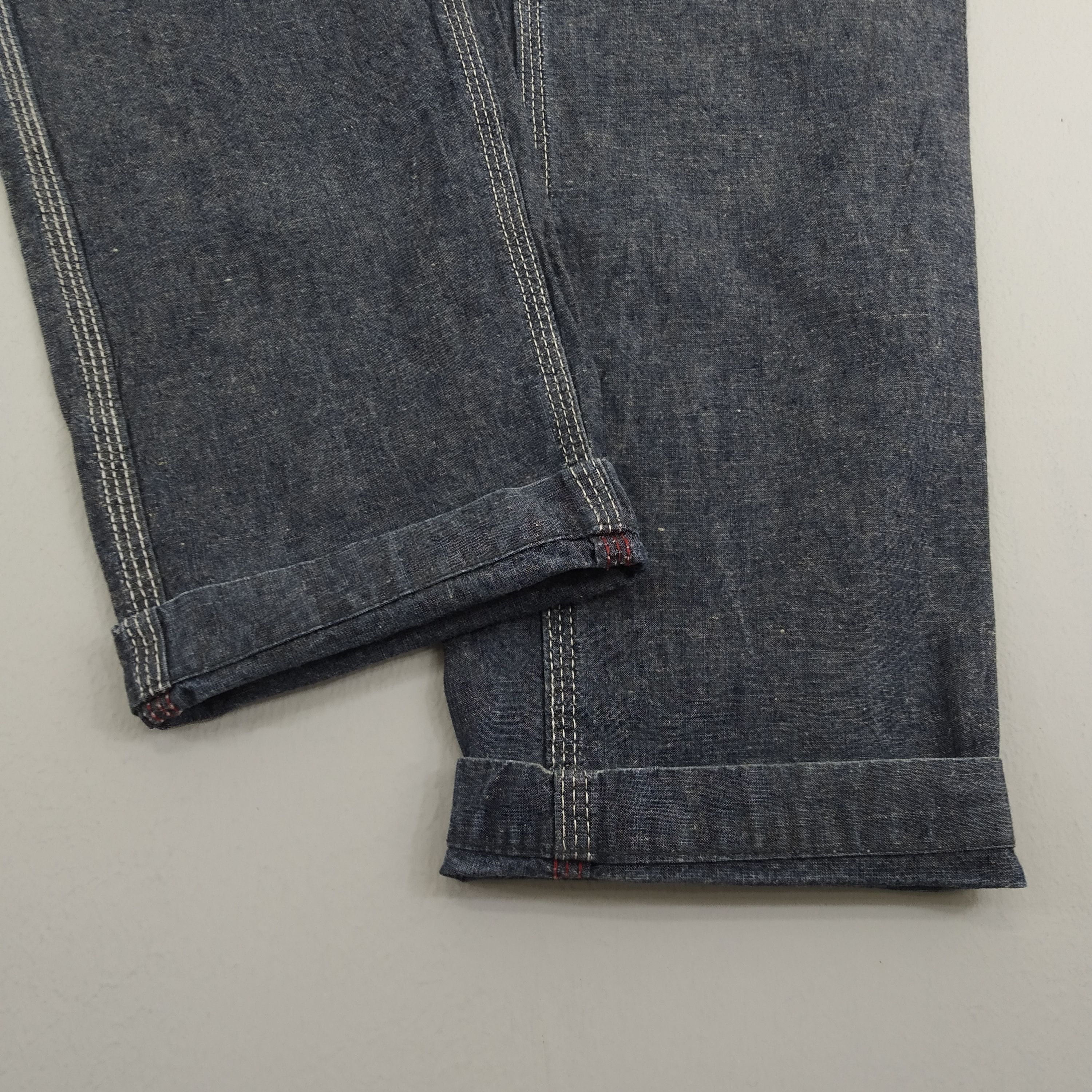 Chums Indigo Double Pocket Casual Pants Retro Cargo Pants
