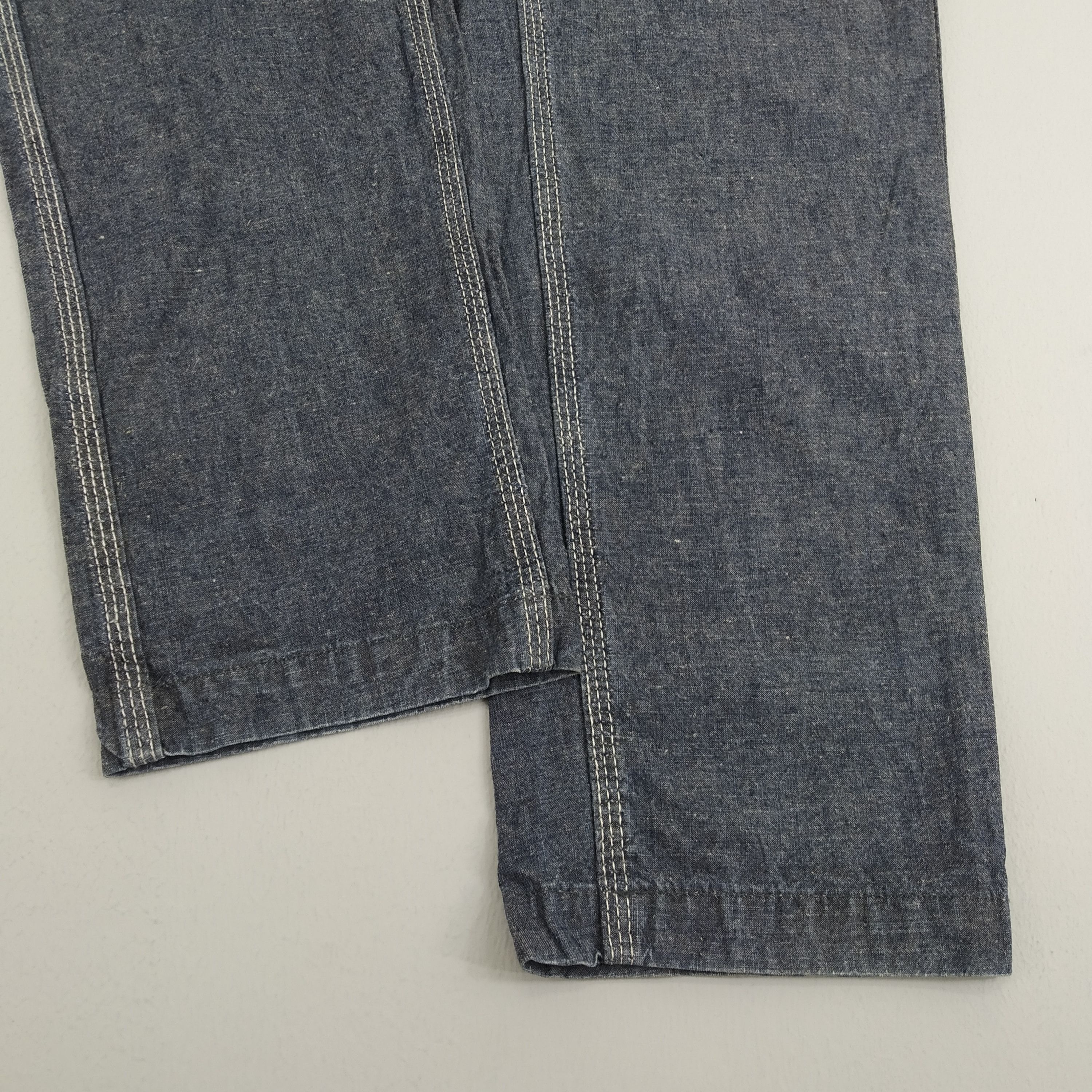 Chums Indigo Double Pocket Casual Pants Retro Cargo Pants