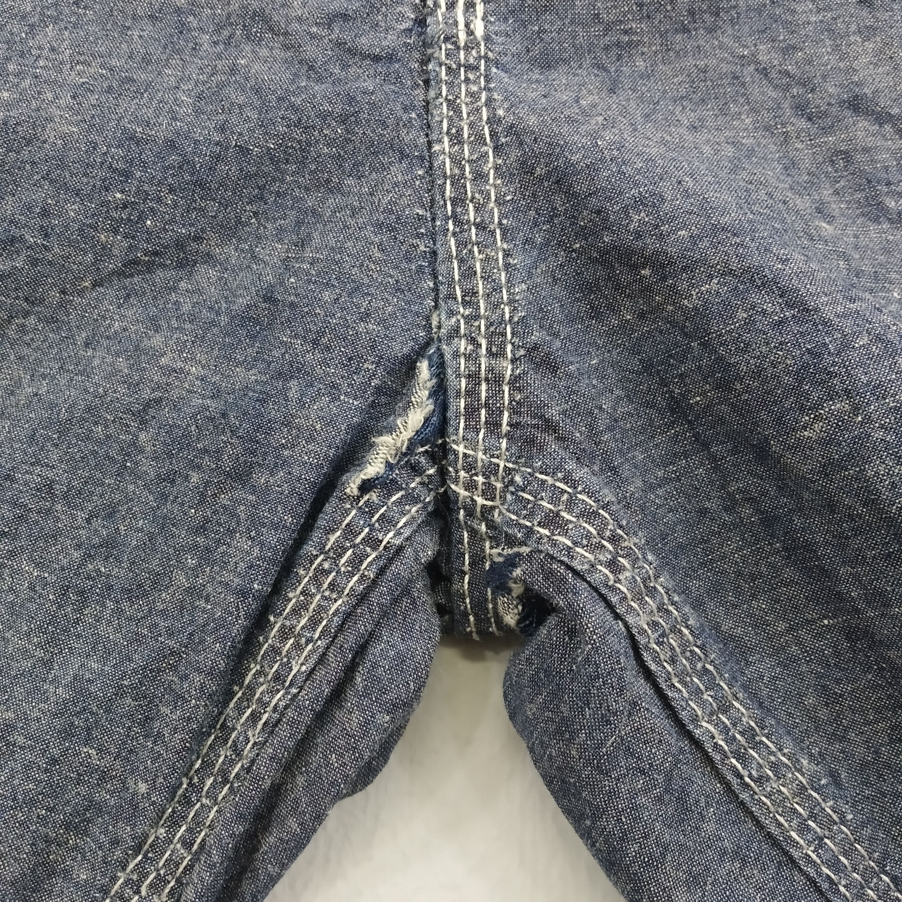 Chums Indigo Double Pocket Casual Pants Retro Cargo Pants