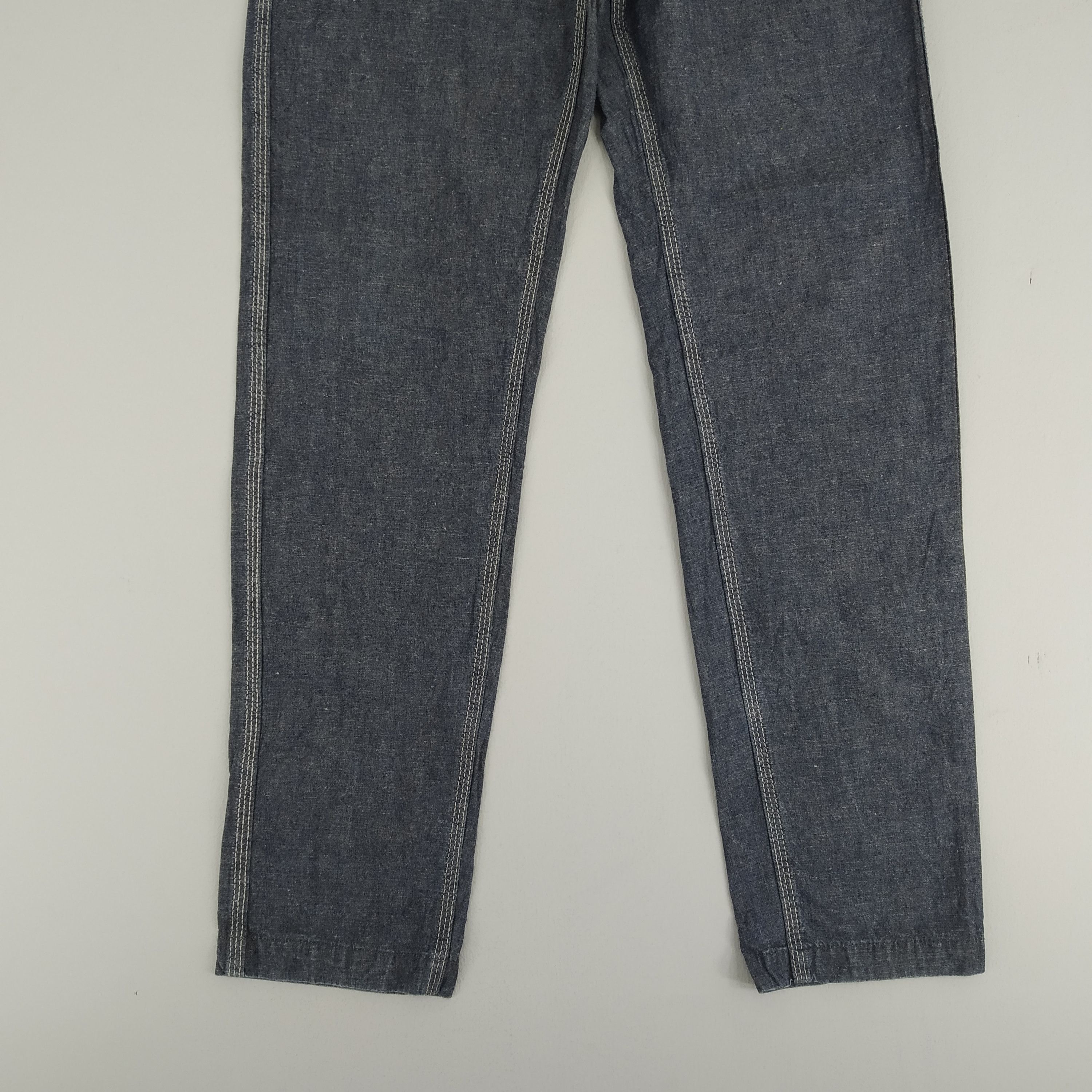 Chums Indigo Double Pocket Casual Pants Retro Cargo Pants