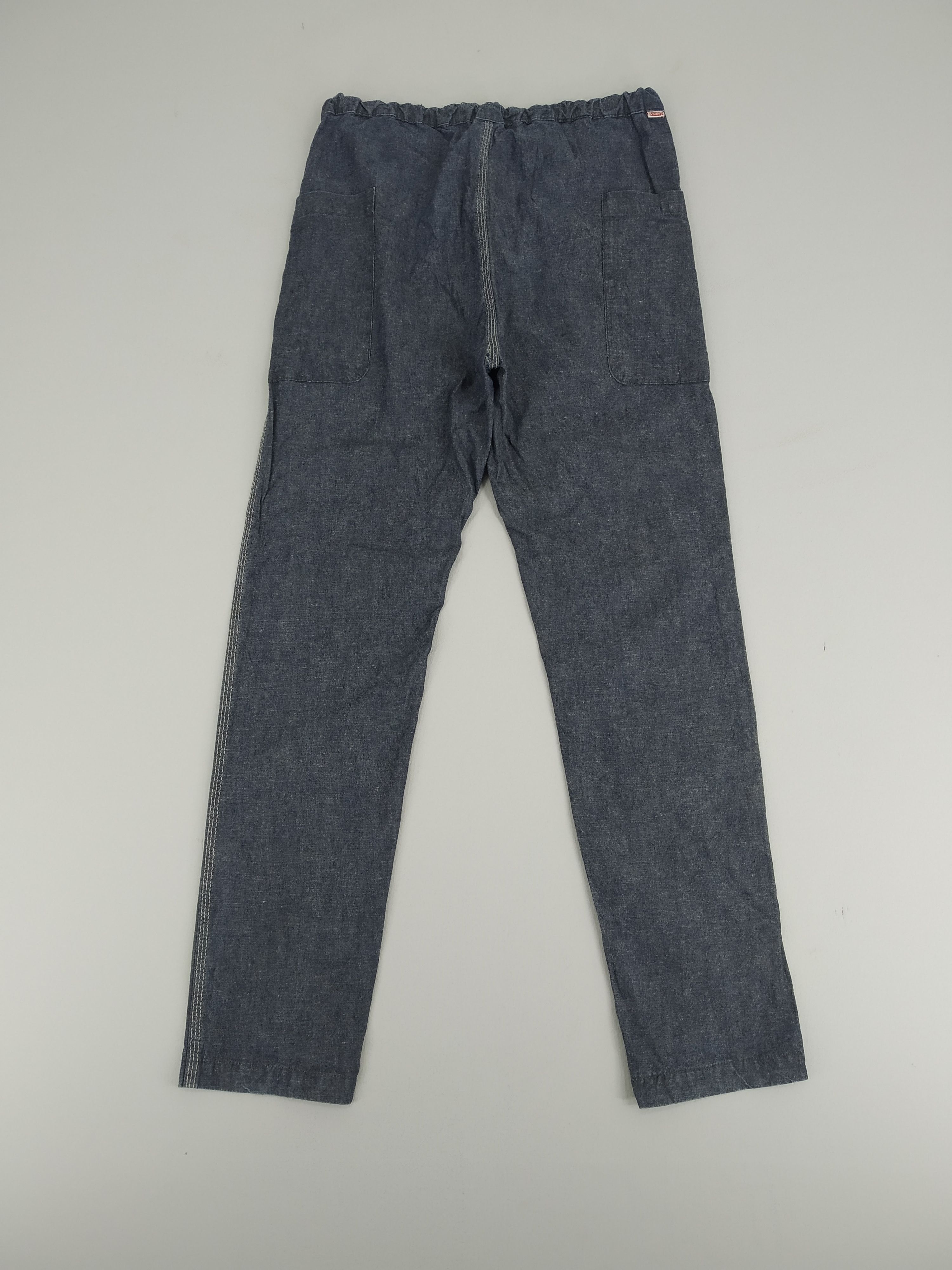 Chums Indigo Double Pocket Casual Pants Retro Cargo Pants