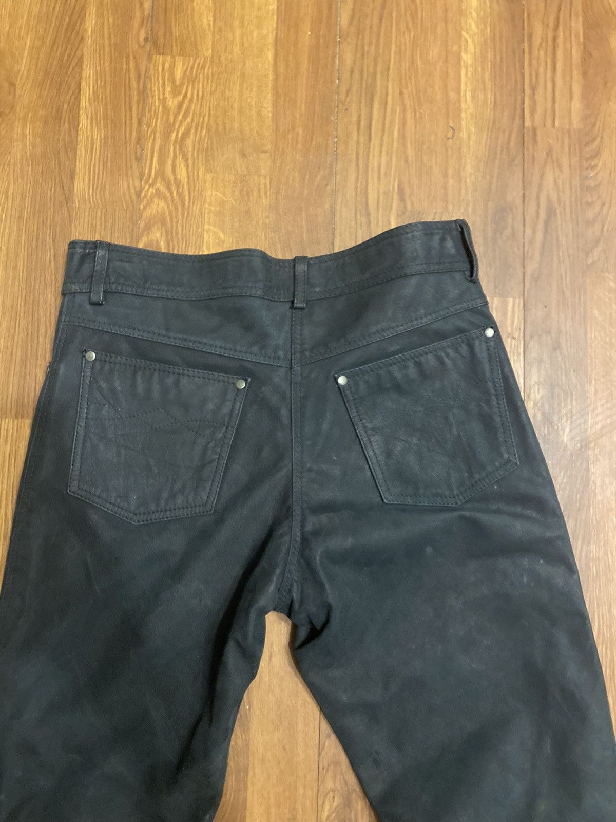 Genuine Leather Black leather pants luxury highway Size US 32 / EU 48 - 18 Thumbnail