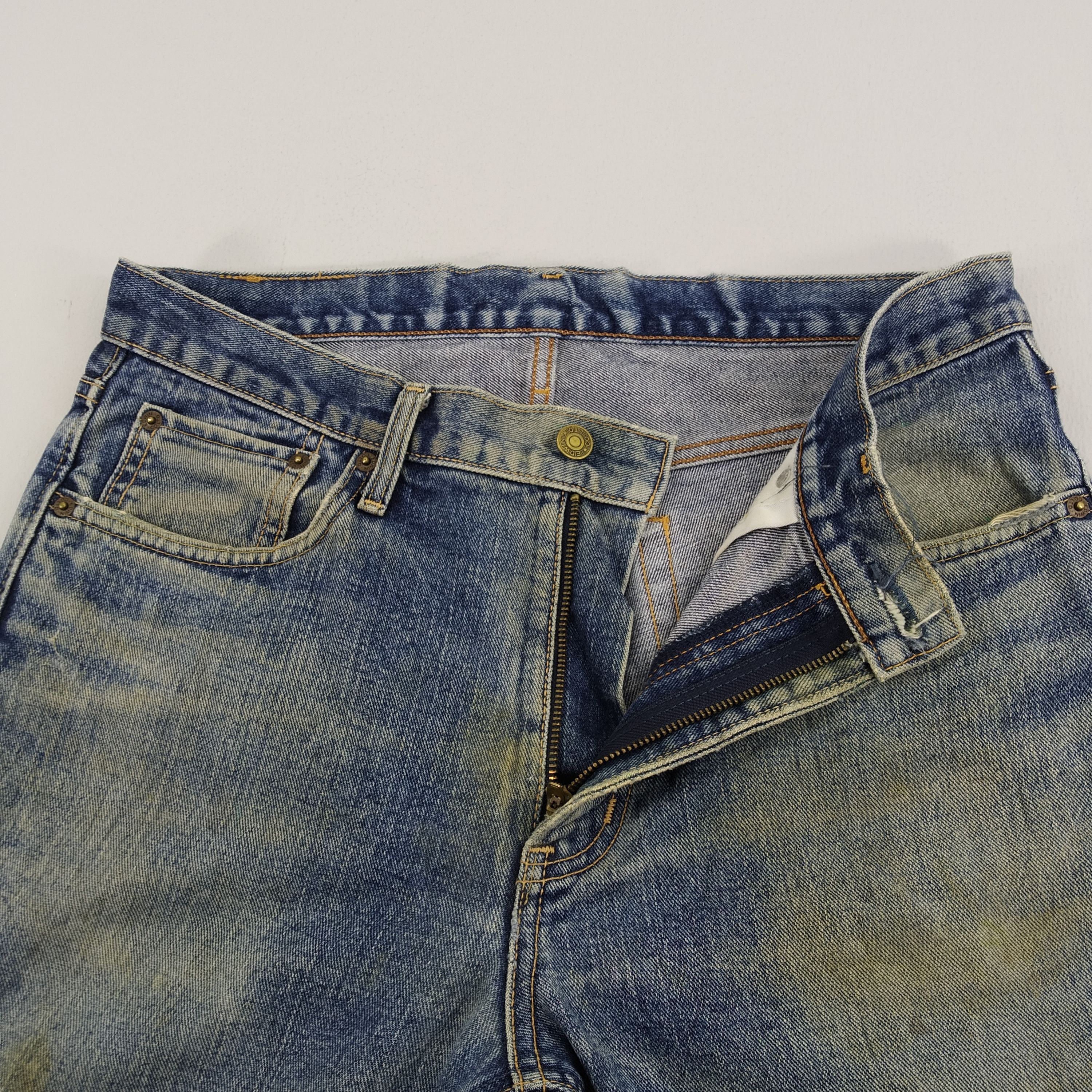 Edwin W33 Edwin 403 Stone Wash Blue Denim Jeans Size US 33 - 12 Thumbnail