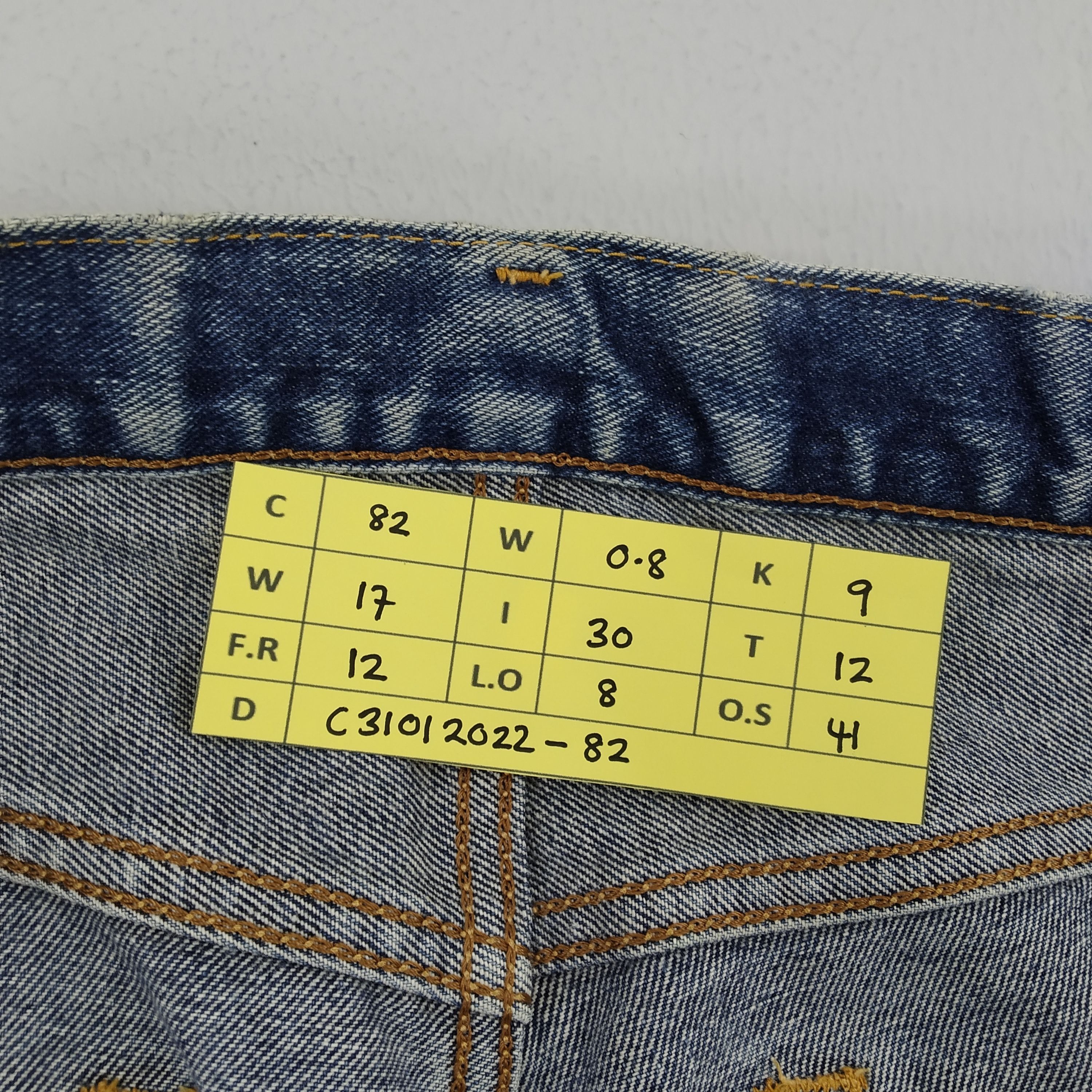 Edwin W33 Edwin 403 Stone Wash Blue Denim Jeans Size US 33 - 15 Thumbnail