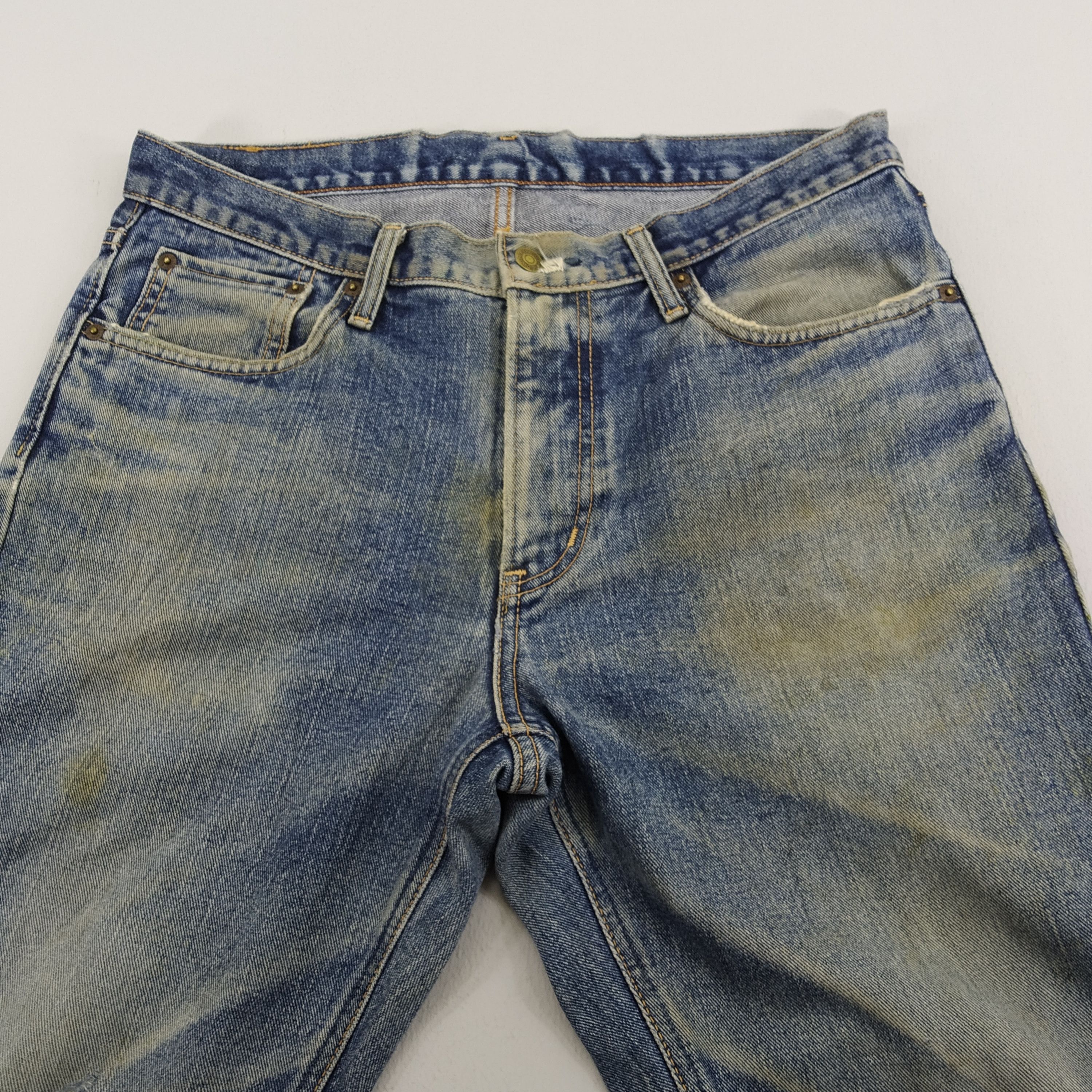 Edwin W33 Edwin 403 Stone Wash Blue Denim Jeans Size US 33 - 11 Thumbnail