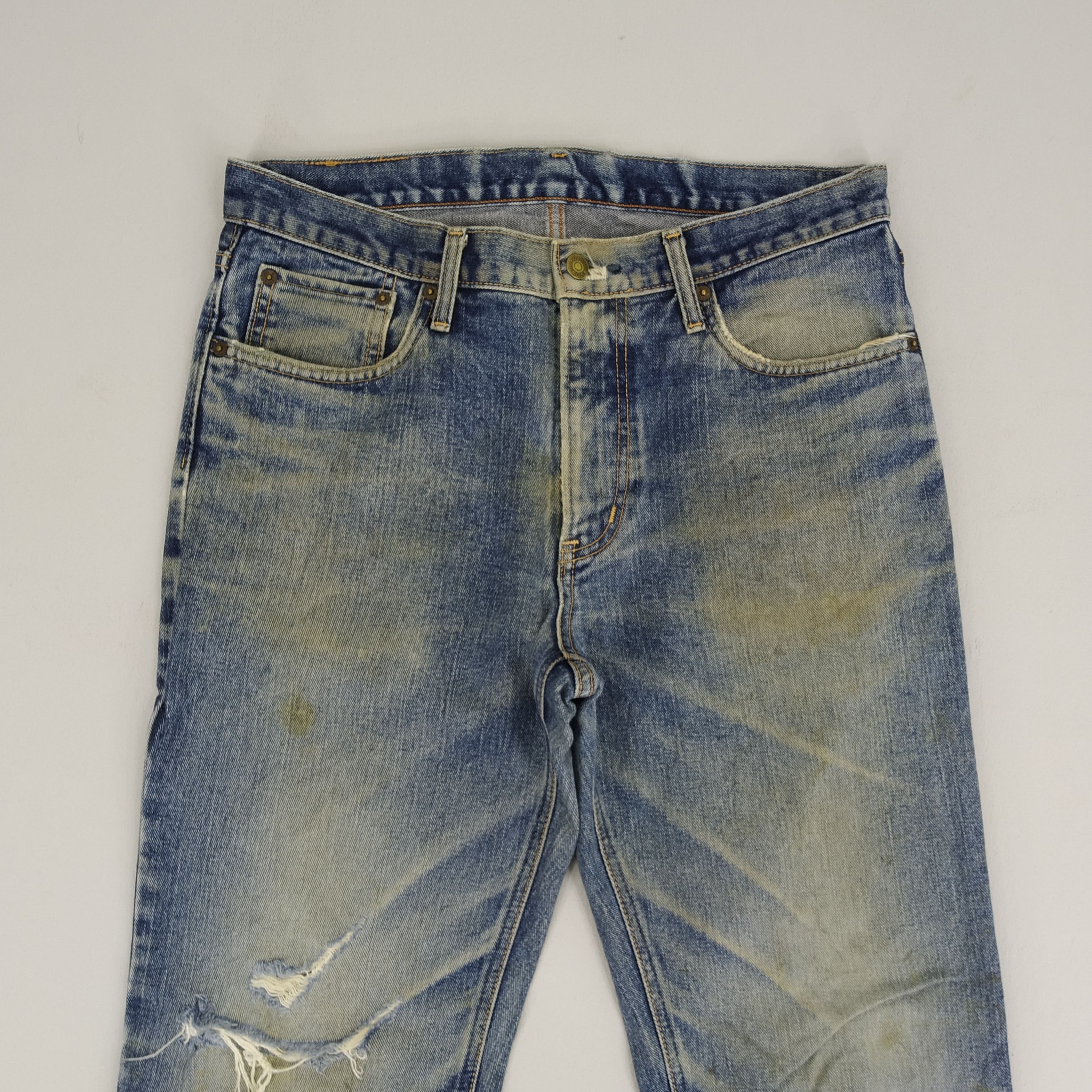 Edwin W33 Edwin 403 Stone Wash Blue Denim Jeans Size US 33 - 4 Thumbnail