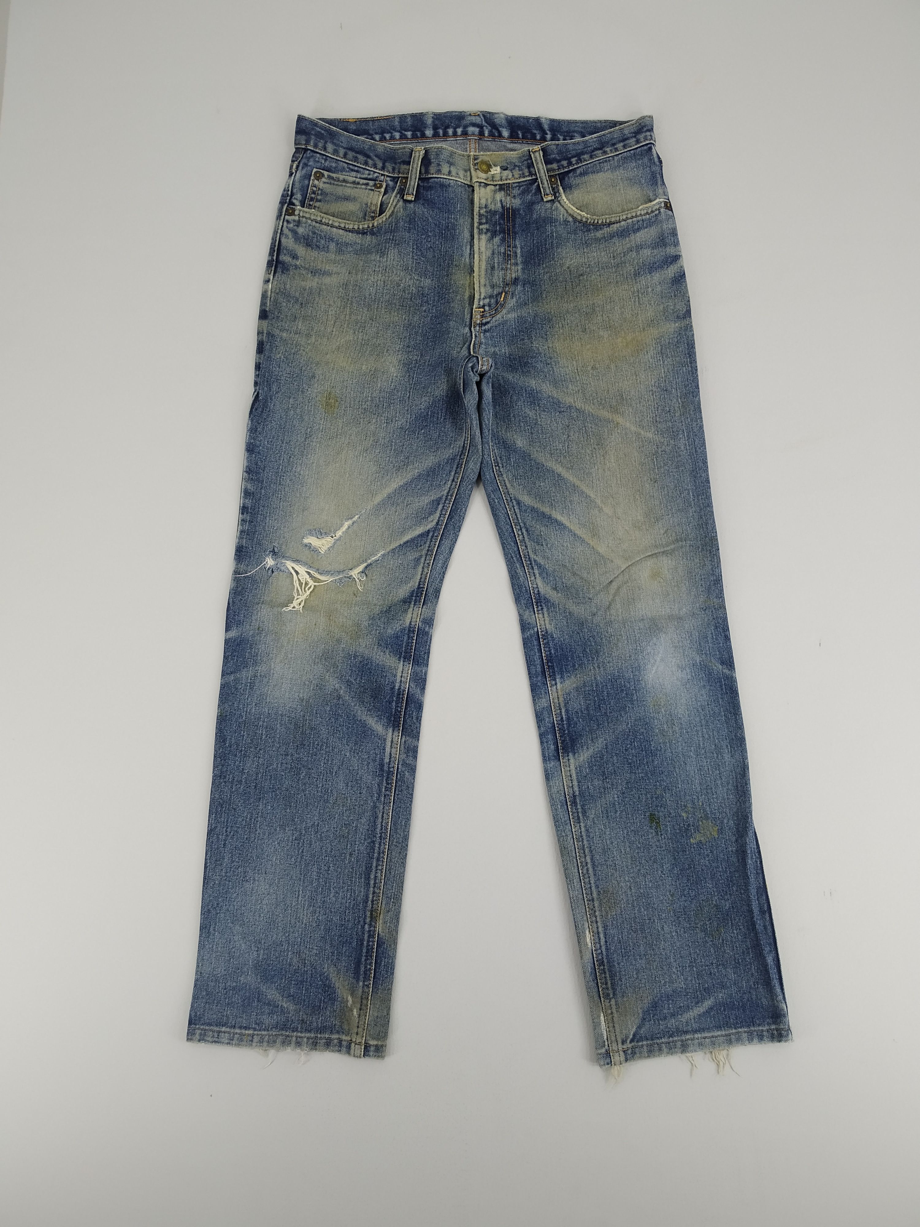 W33 Edwin 403 Stone Wash Blue Denim Jeans