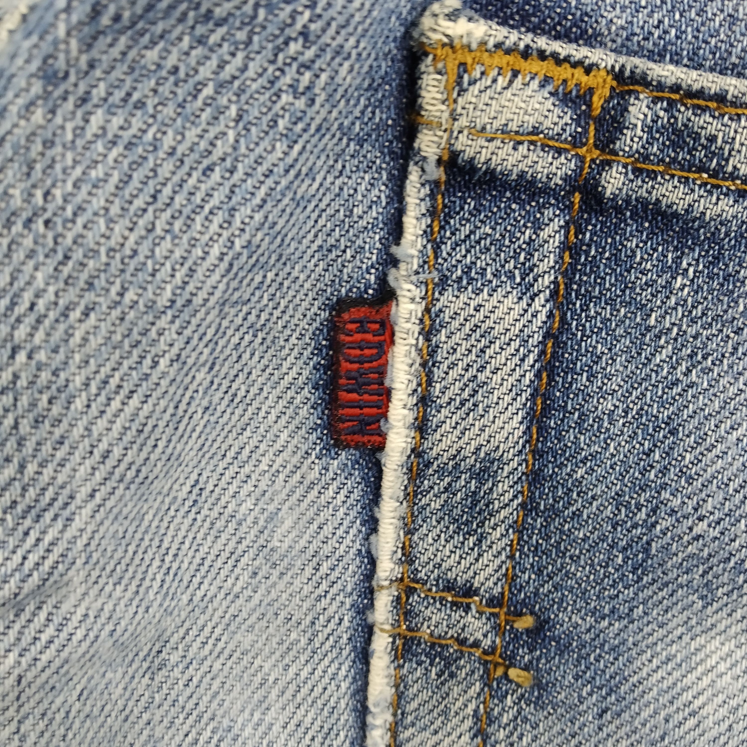Edwin W30 Distressed Edwin Stone Wash Ripped Blue Faded Jeans Size US 30 / EU 46 - 10 Thumbnail