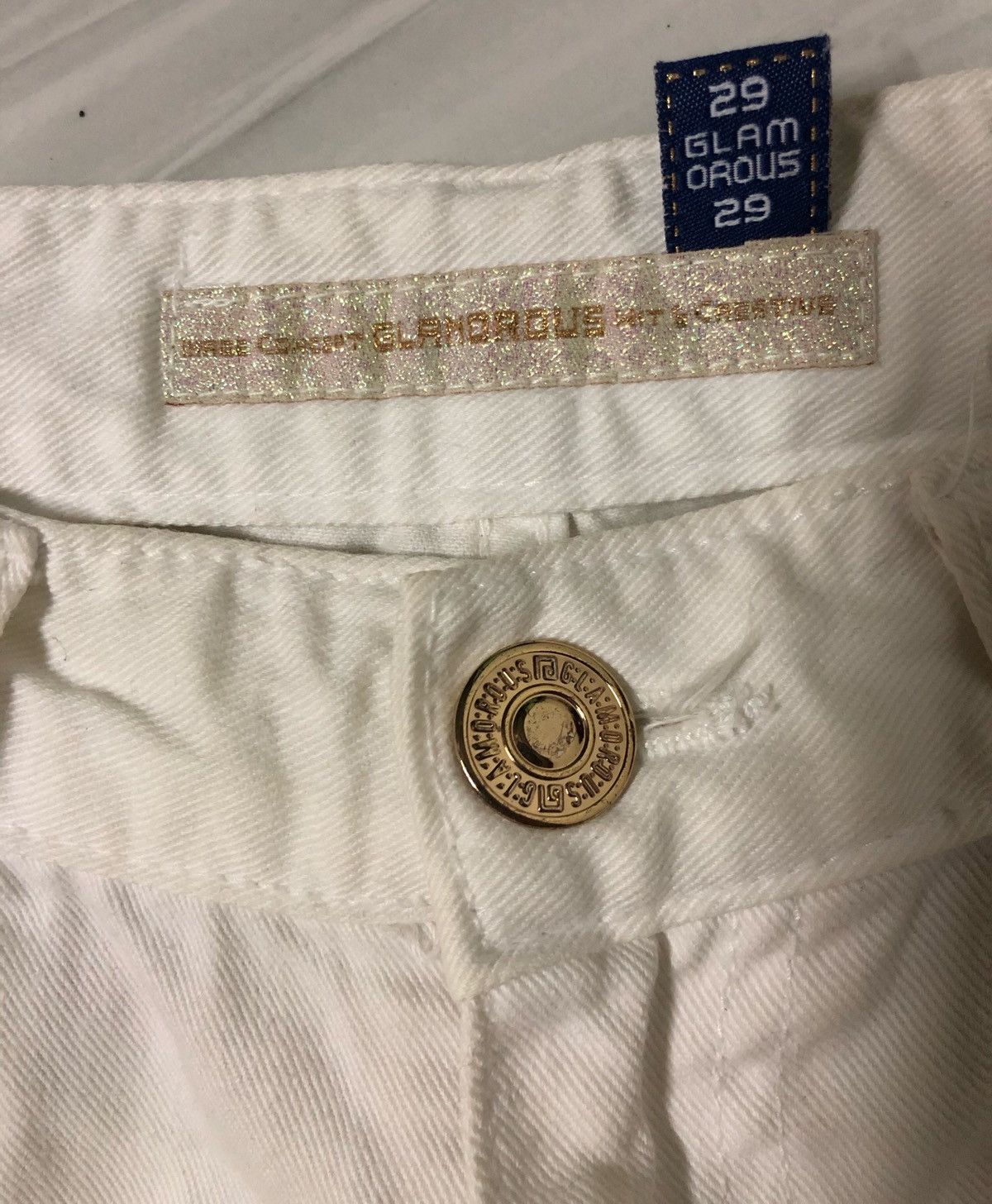 Robins Jeans 🔥Robin's Jean Glamorous White Denim Jeans Size US 29 - 7 Thumbnail