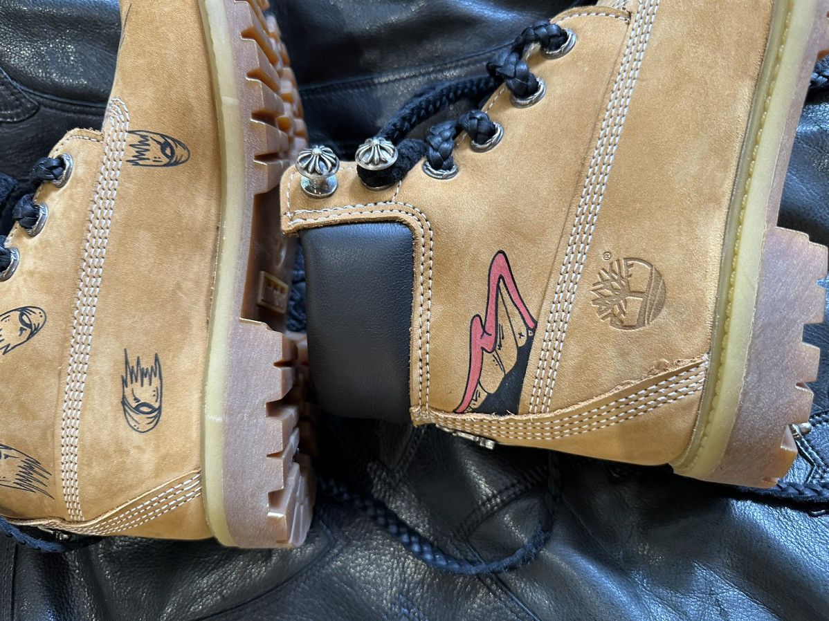 Chrome Hearts x Timberland Boots MATTY BOY Art Shoes