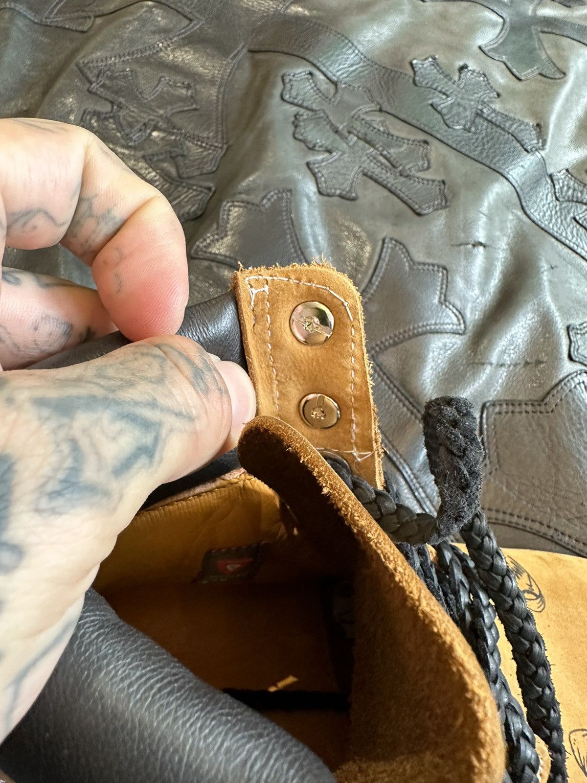 Chrome Hearts x Timberland Boots MATTY BOY Art Shoes
