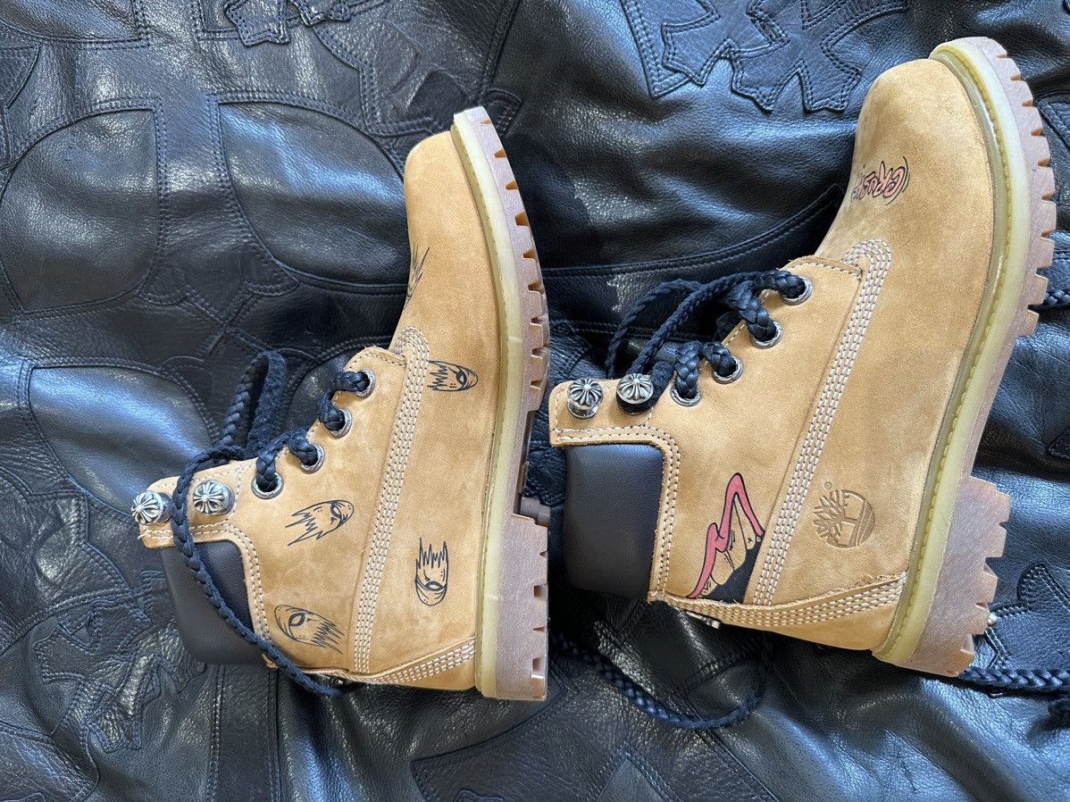 Chrome Hearts x Timberland Boots MATTY BOY Art Shoes