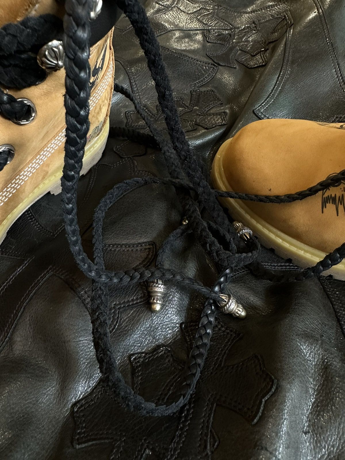 Chrome Hearts x Timberland Boots MATTY BOY Art Shoes