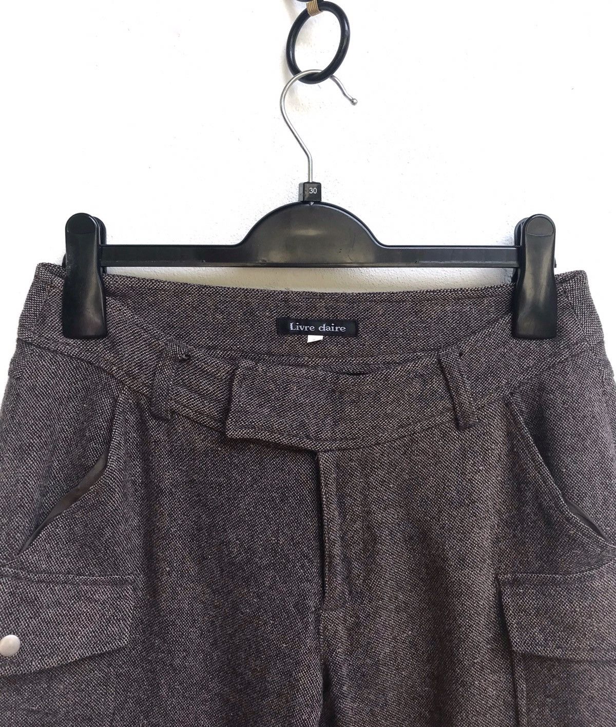 Japanese Brand × Vintage 🔥Livre Claire Cargo Cropped Wool Pants Size 28" / US 6 / IT 42 - 3 Thumbnail