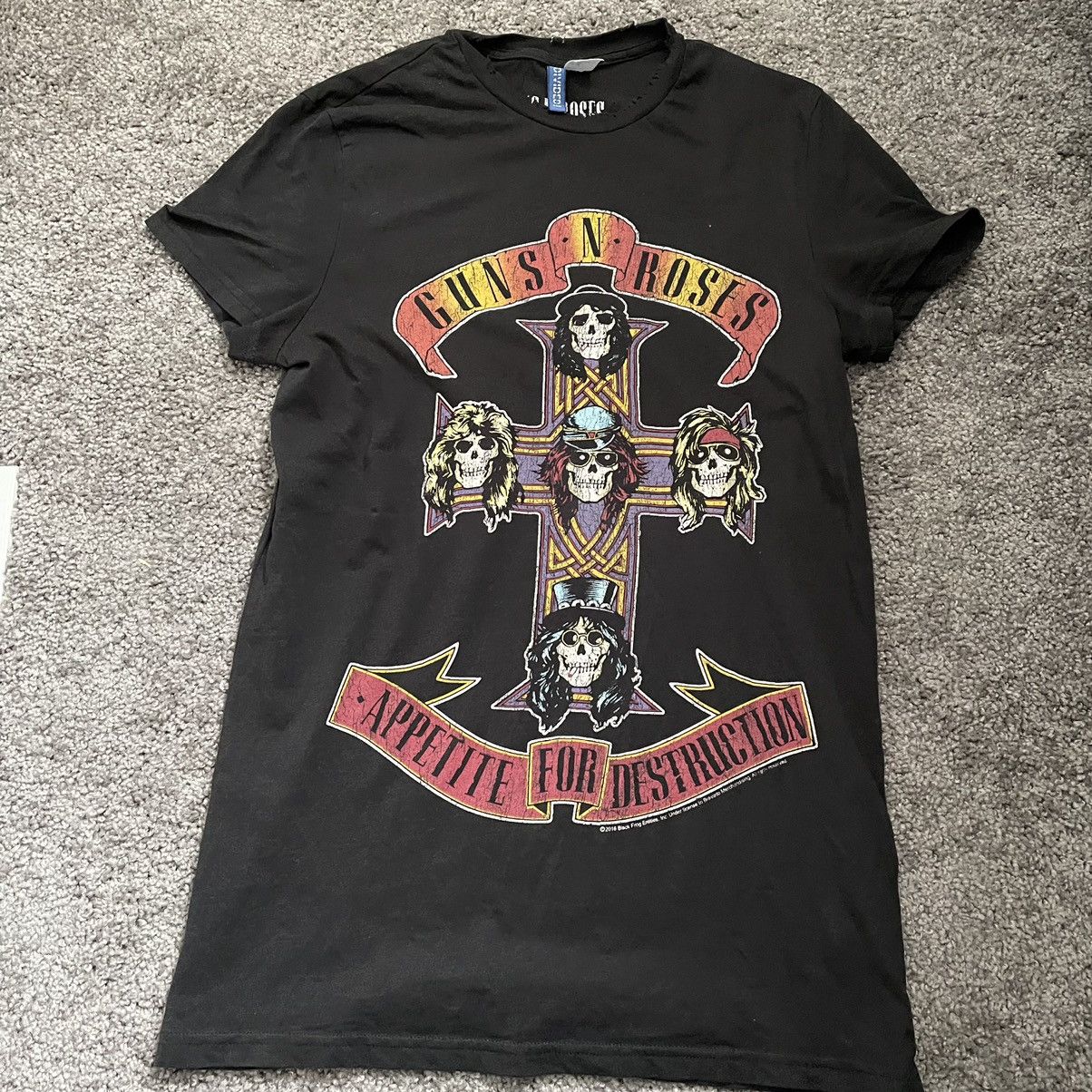Guns N' Roses × H&M × Vintage Guns and Roses Tee 'Appetite for Destruction' Size US XS / EU 42 / 0 - 1 Thumbnail