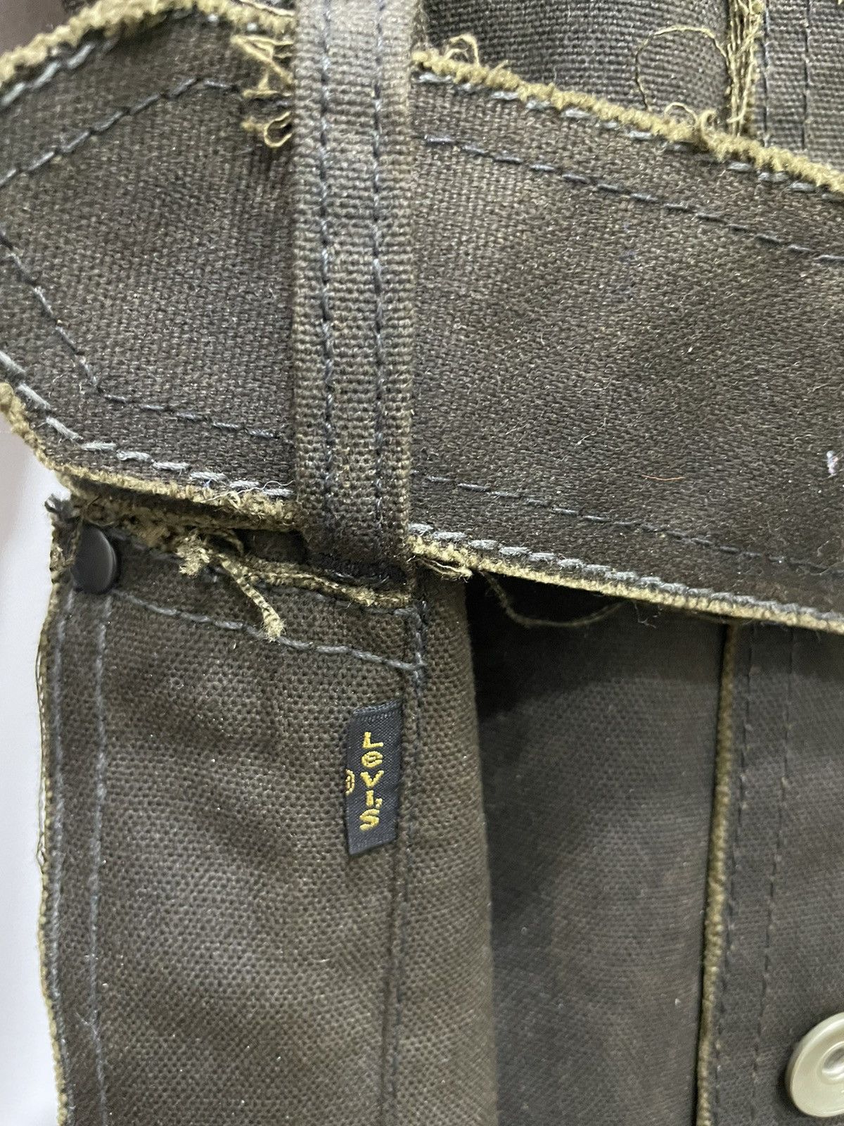 Levi's Rare Vintage Levis Long Jacket Military Design Size US M / EU 48-50 / 2 - 7 Thumbnail