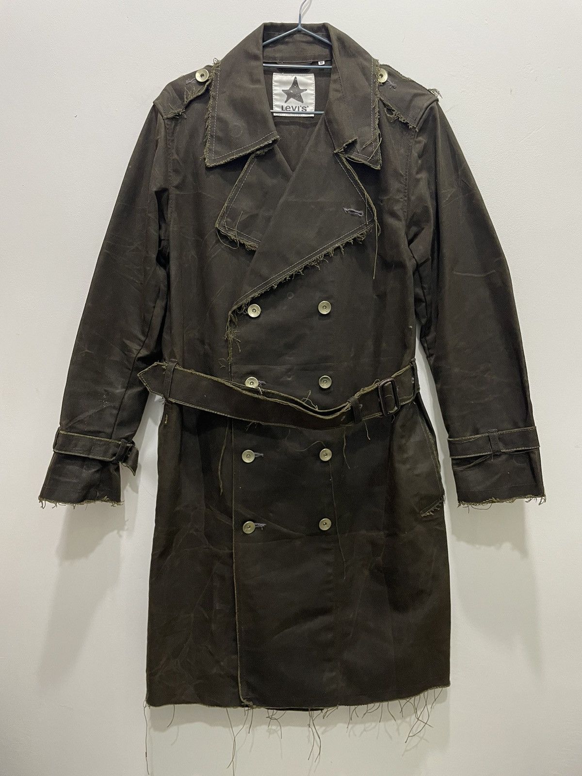 Levi's Rare Vintage Levis Long Jacket Military Design Size US M / EU 48-50 / 2 - 1 Thumbnail